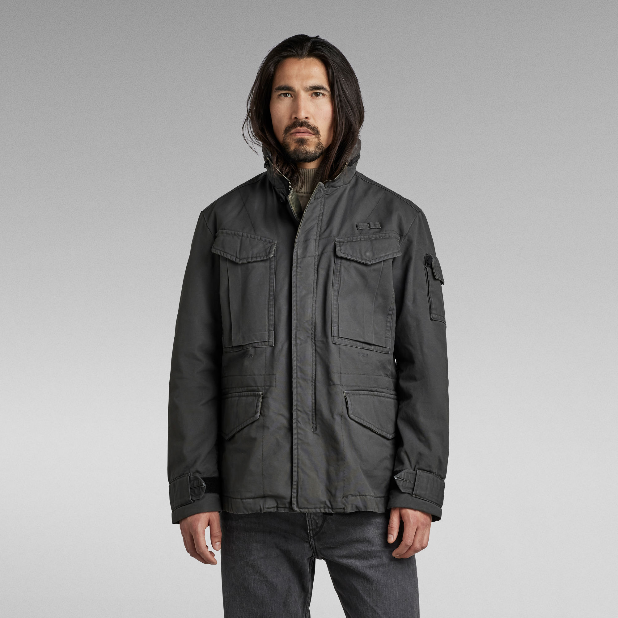 

Padded Field Jacket - Grey - Men