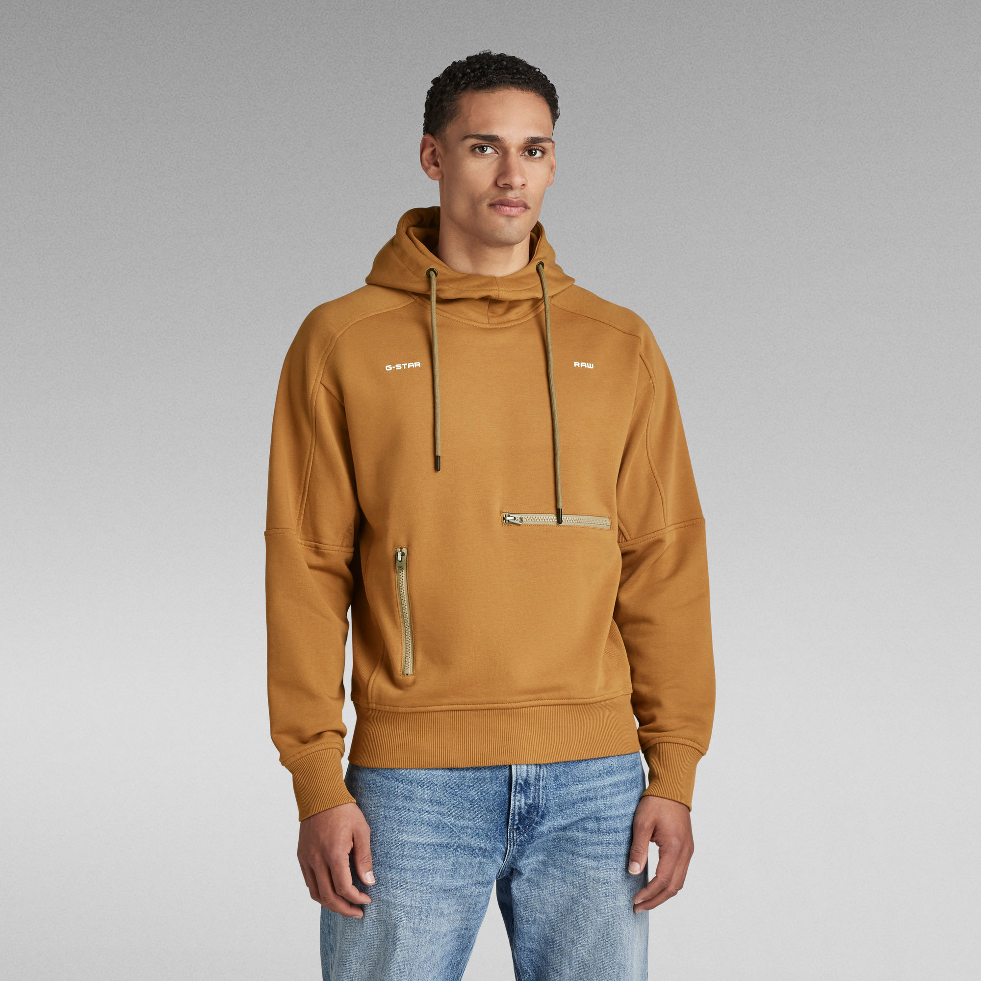

Moto Loose Hoodie - Brown - Men