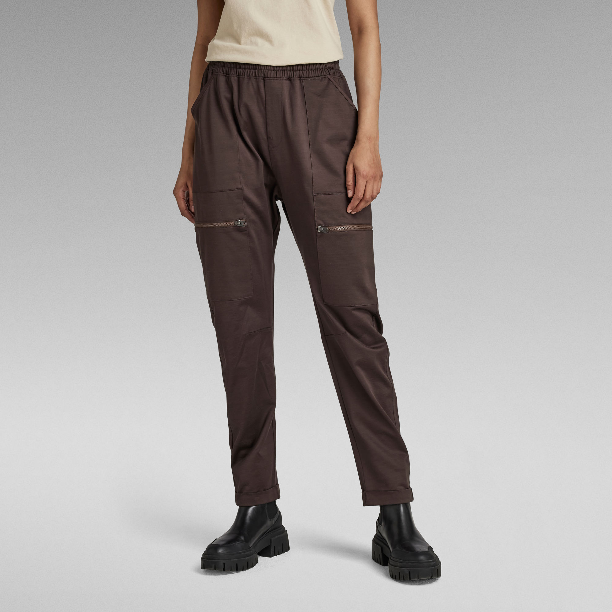 G-Star RAW Track Pant Cargo 3D Boyfriend - Bruin - Dames