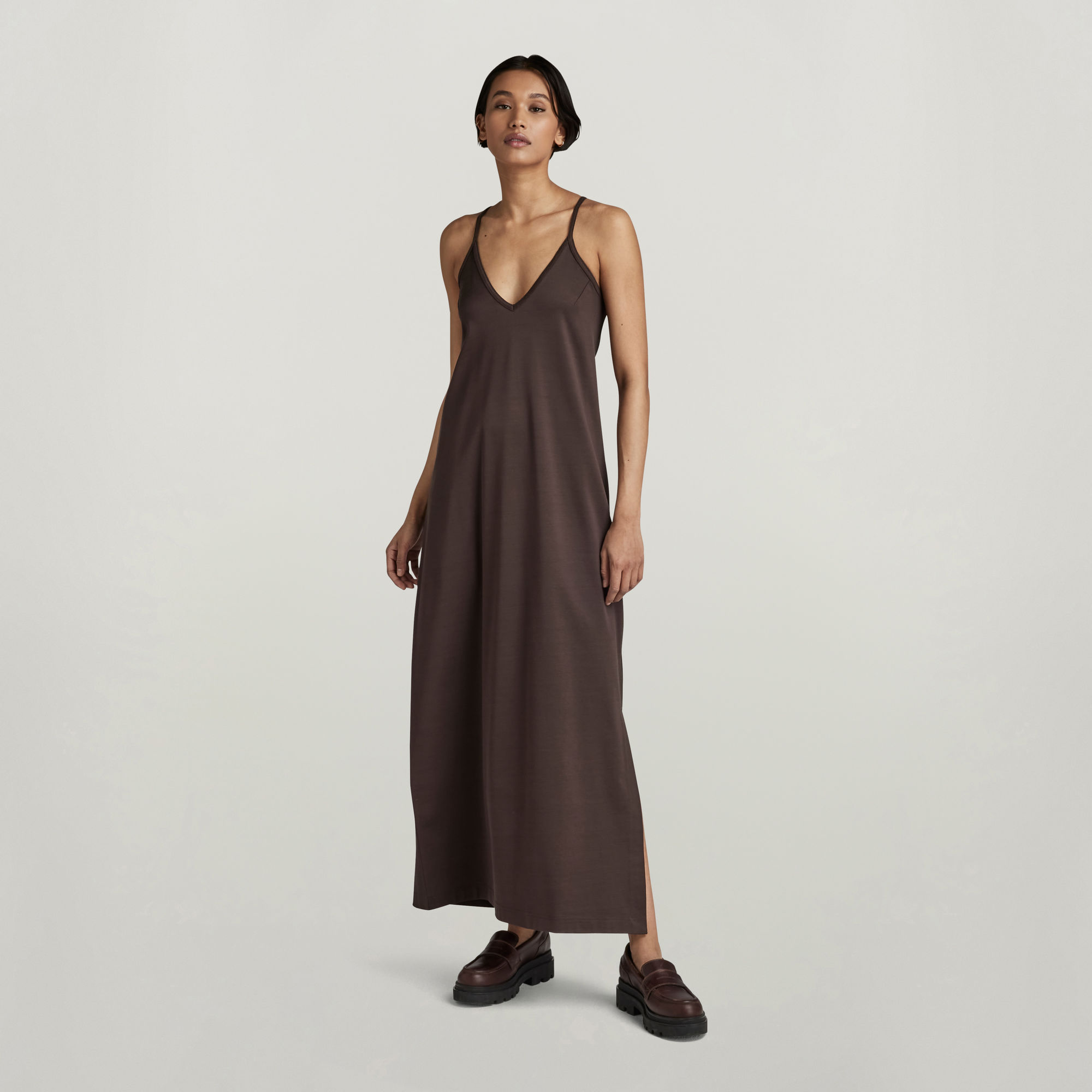 

Slip Dress Loose - Brown - Women