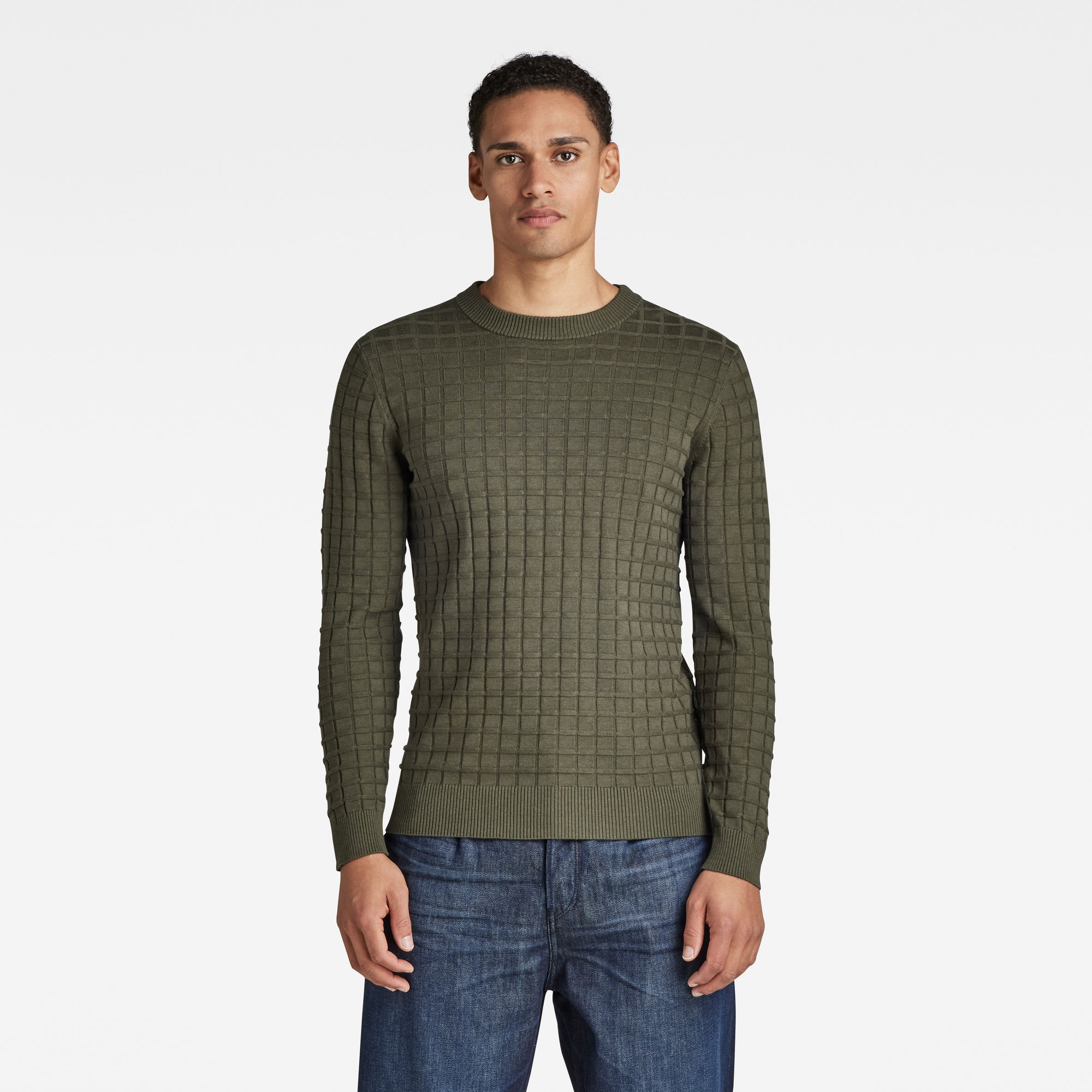 

Table Knitted Sweater - Green - Men