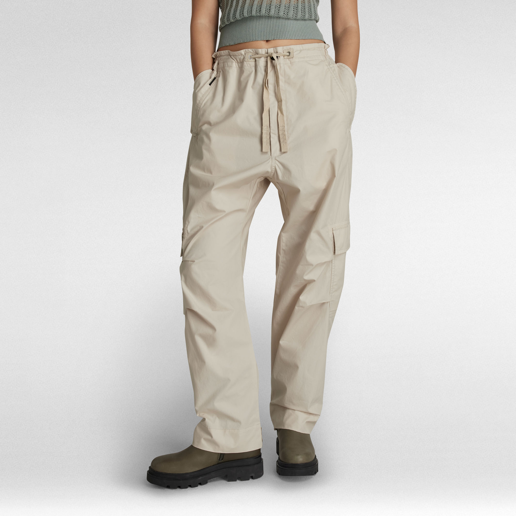 

Summer Snow Cargo Pants - Beige - Women