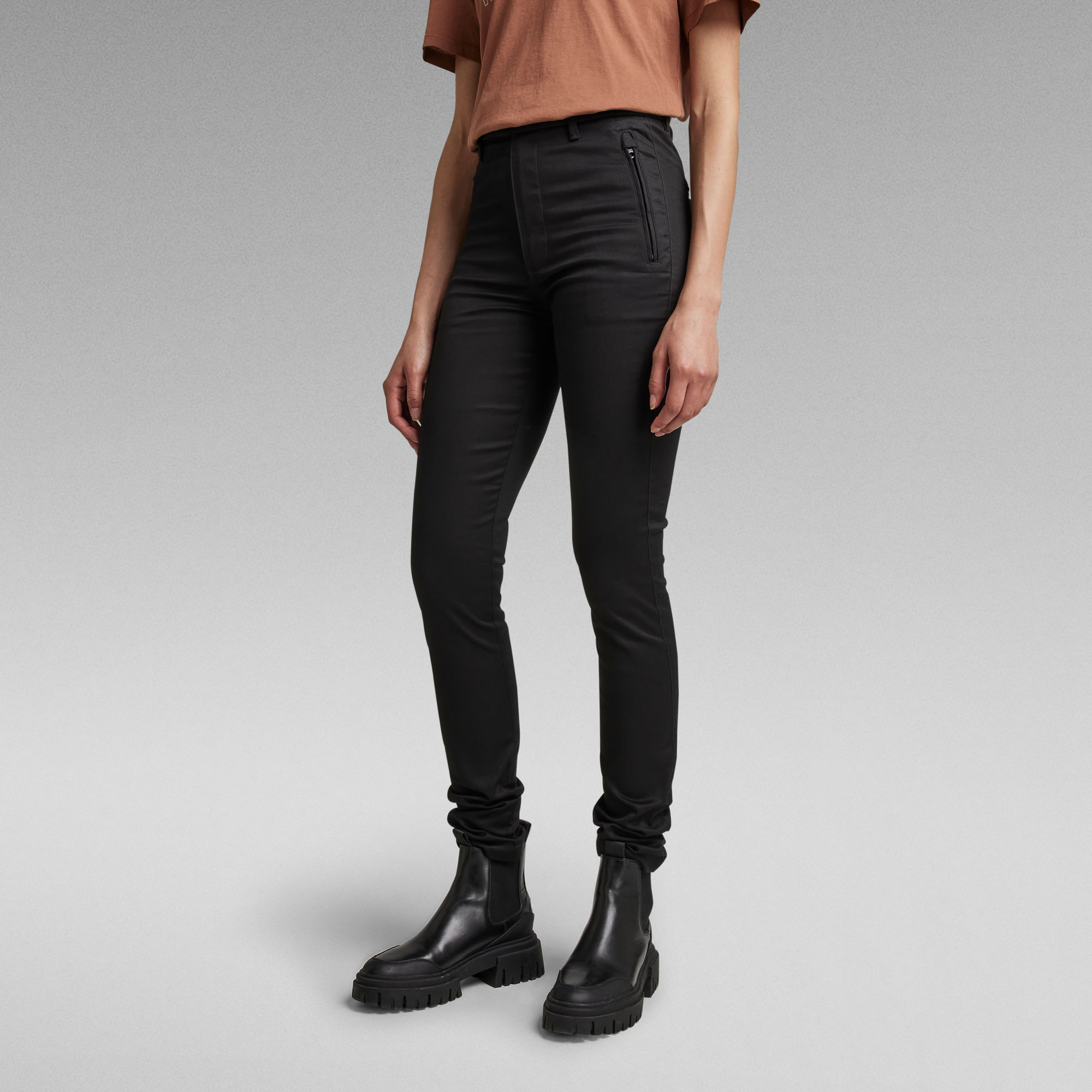 

Weld High Skinny Chino - Black - Women