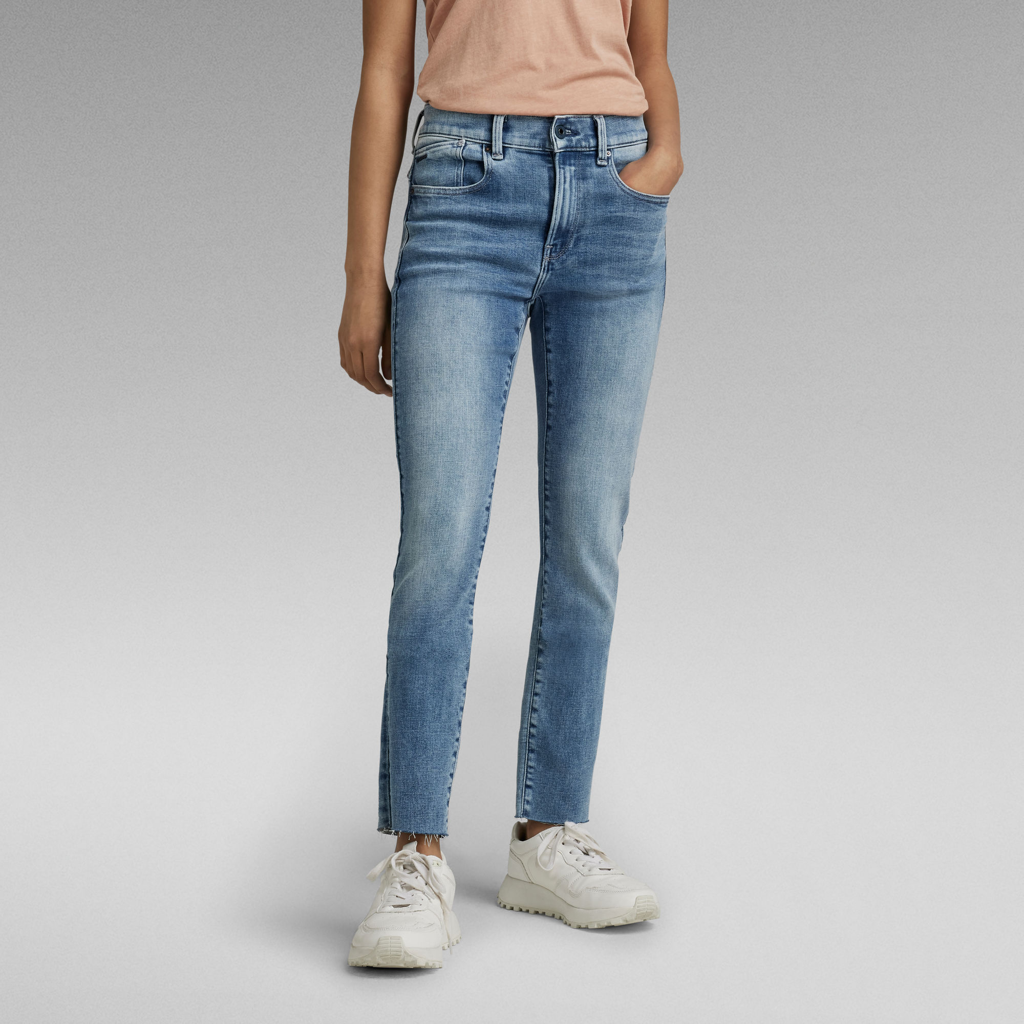 

Lhana Skinny Ankle Jeans - Medium blue - Women