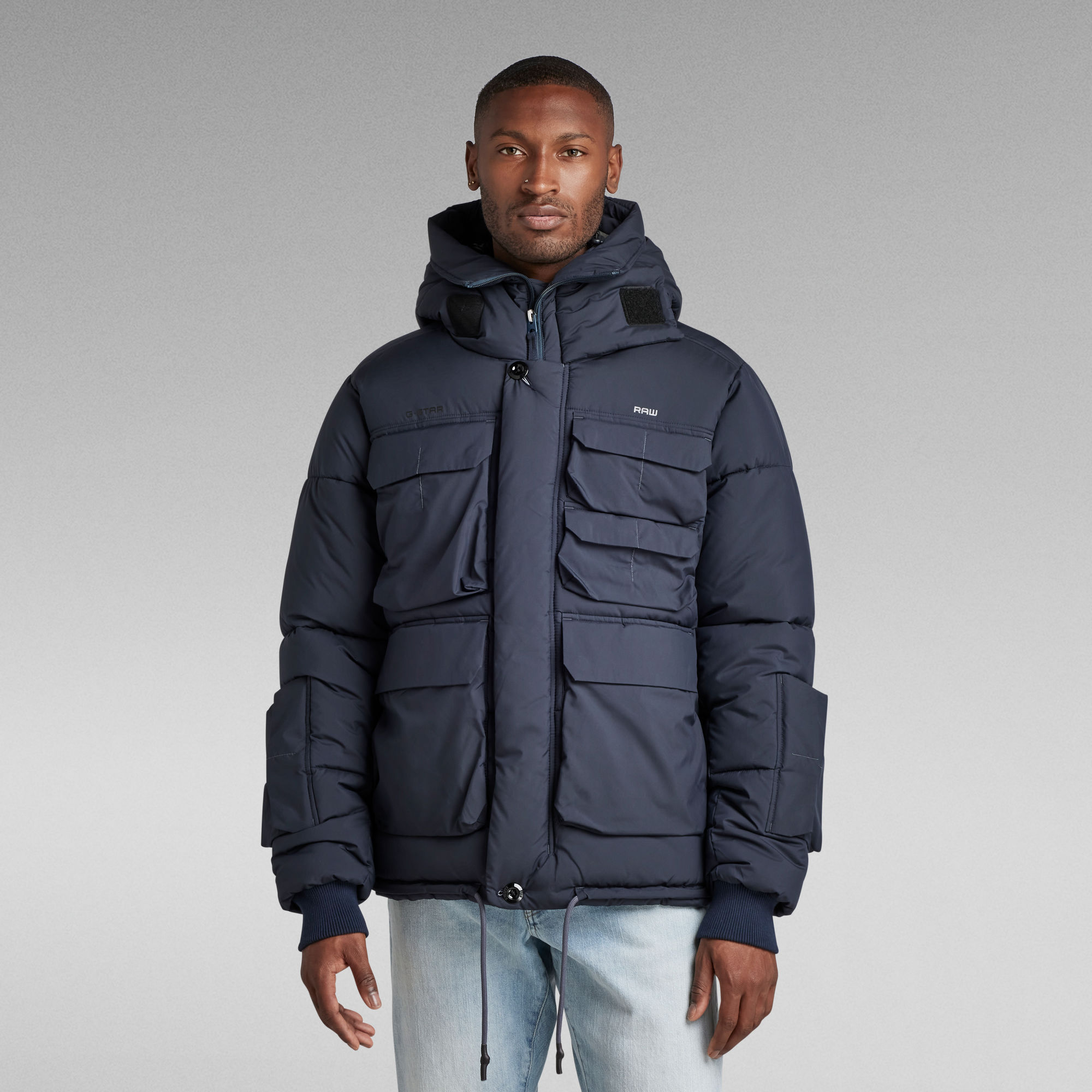 

Field Hooded Puffer Jacket - Dark blue - Men