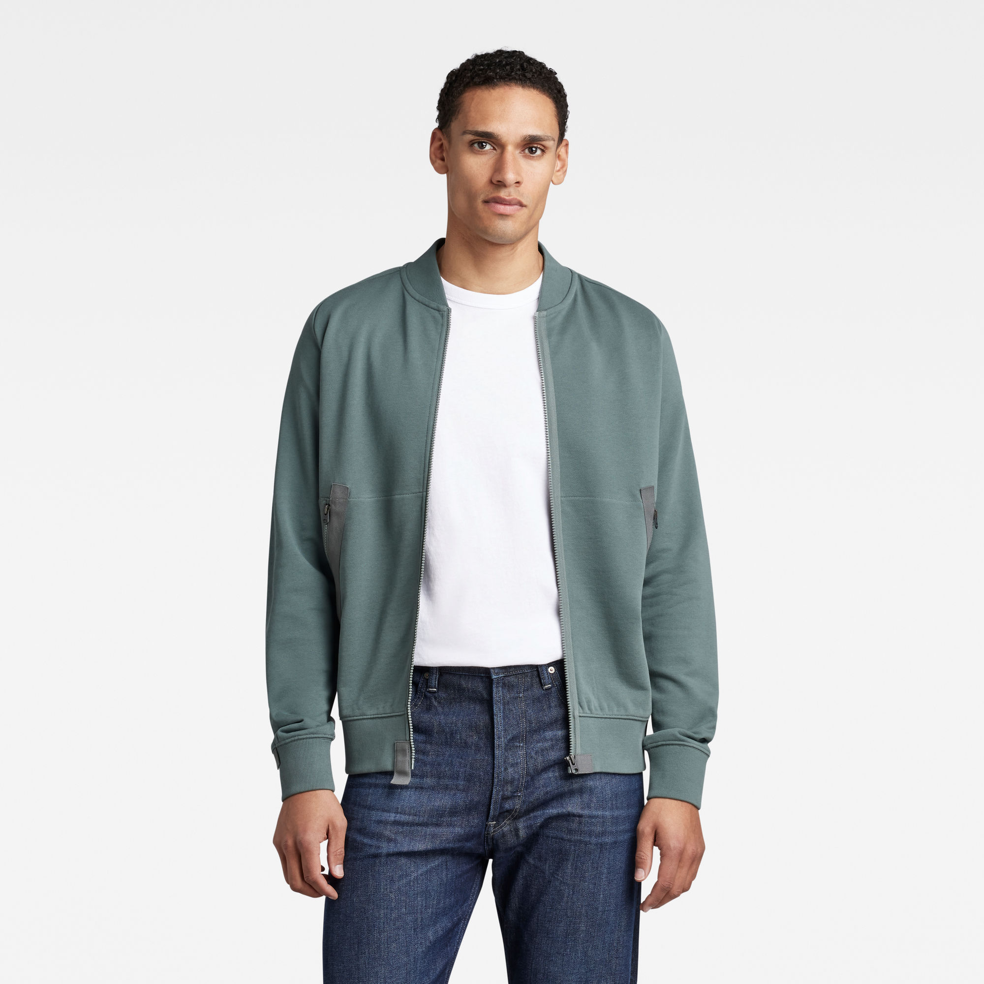 

Bomber Sweat Jacke - Grün - Herren