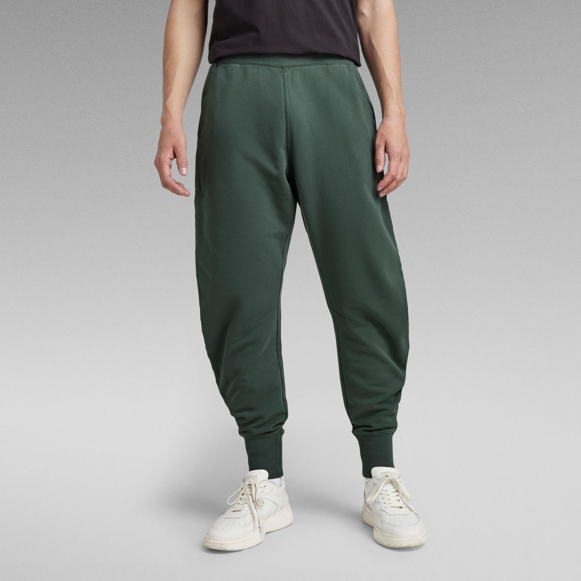 Garment Dyed Oversized Jogginghose - Grün - Herren