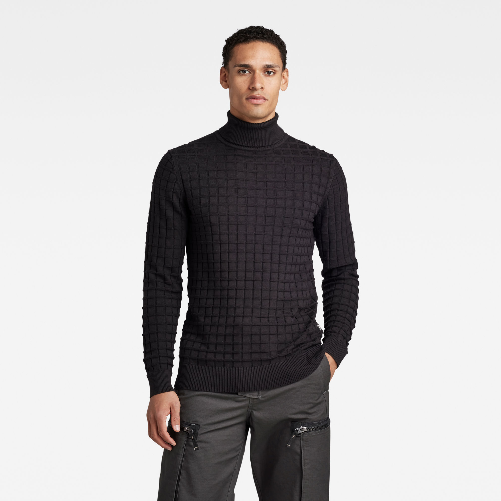 

Table Turtle Knitted Sweater - Black - Men
