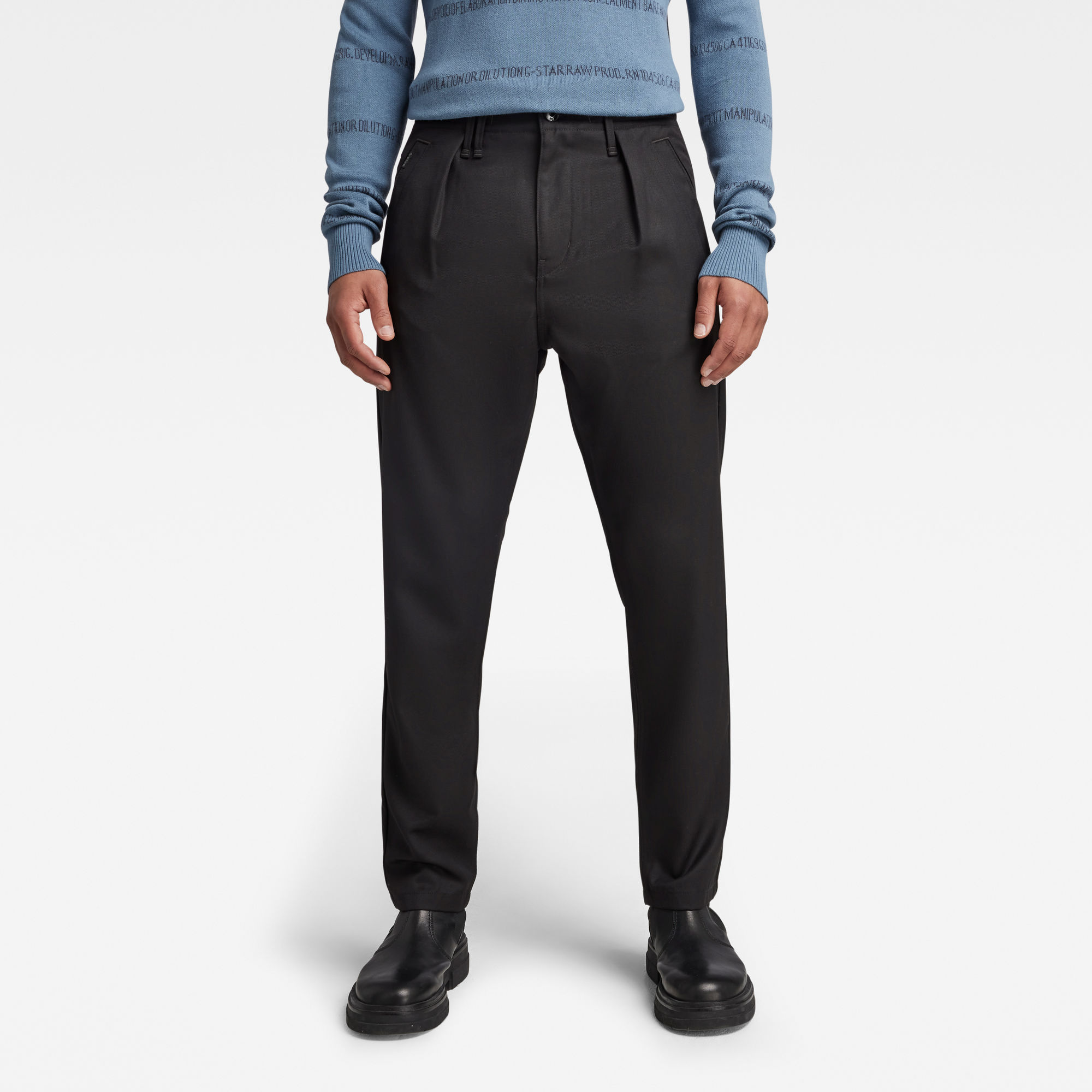 

Premium Drawstring Tapered Chino - Schwarz - Herren