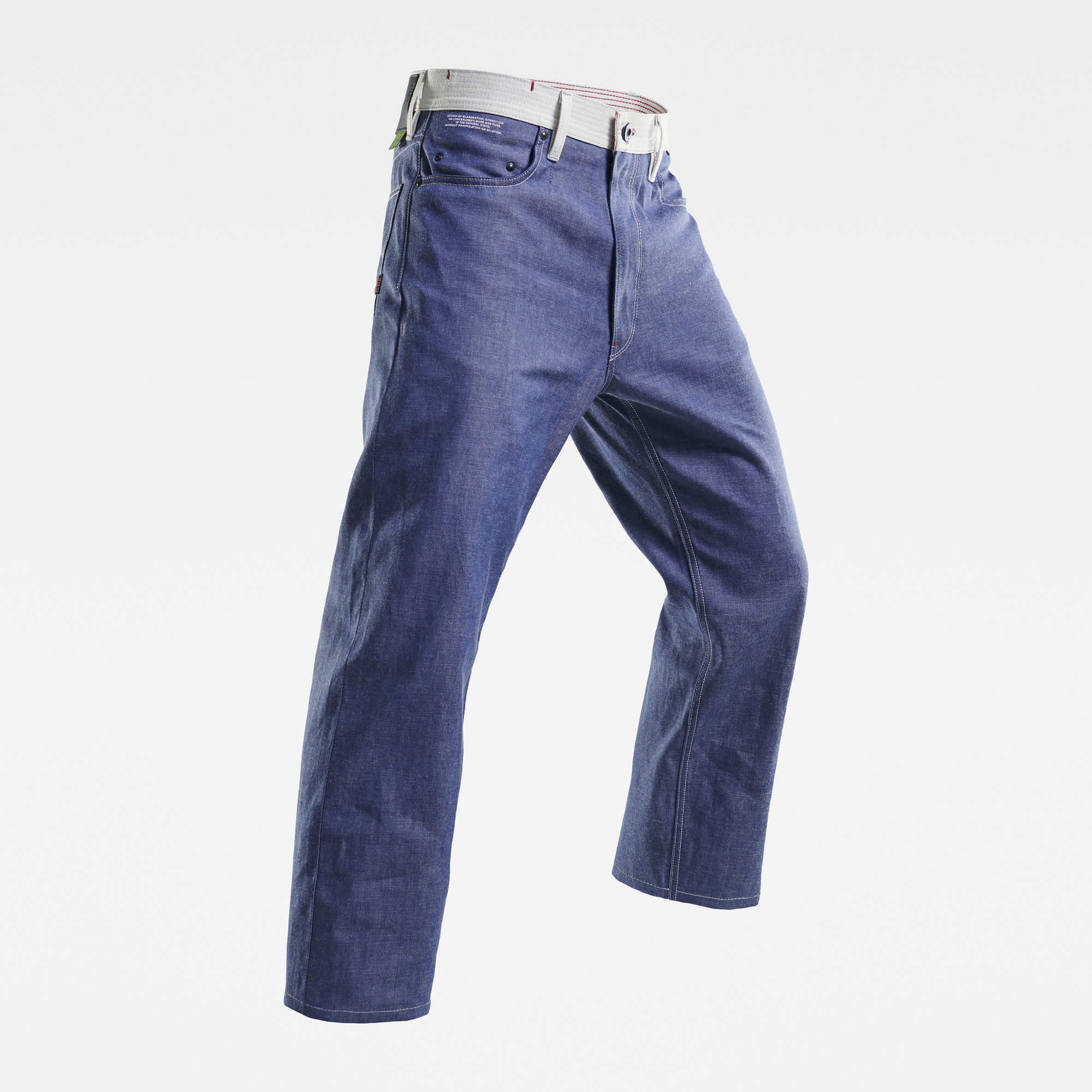 E Type 49 Relaxed Straight Selvedge Jeans - Donkerblauw - Heren