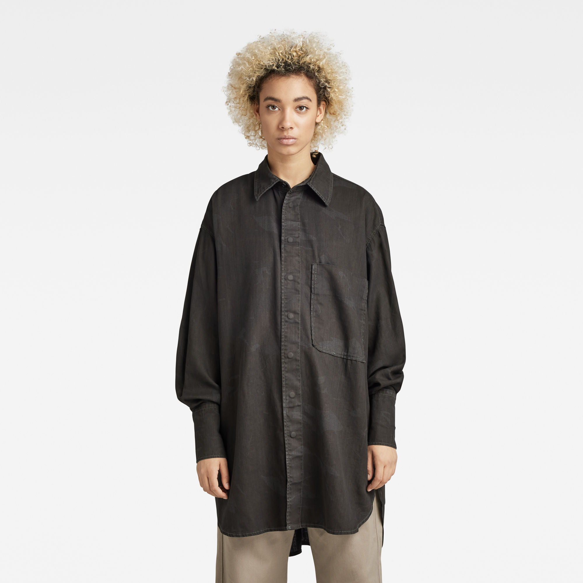 

Oversized Boyfriend Hemd - Mehrfarbig - Damen