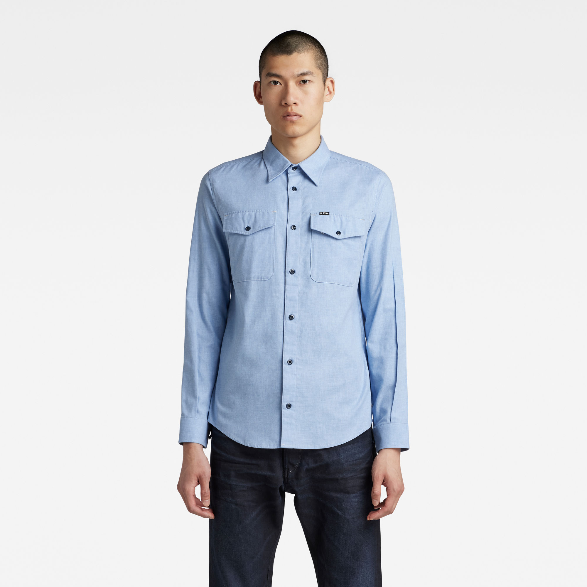 

Marine Slim Hemd - Mehrfarbig - Herren