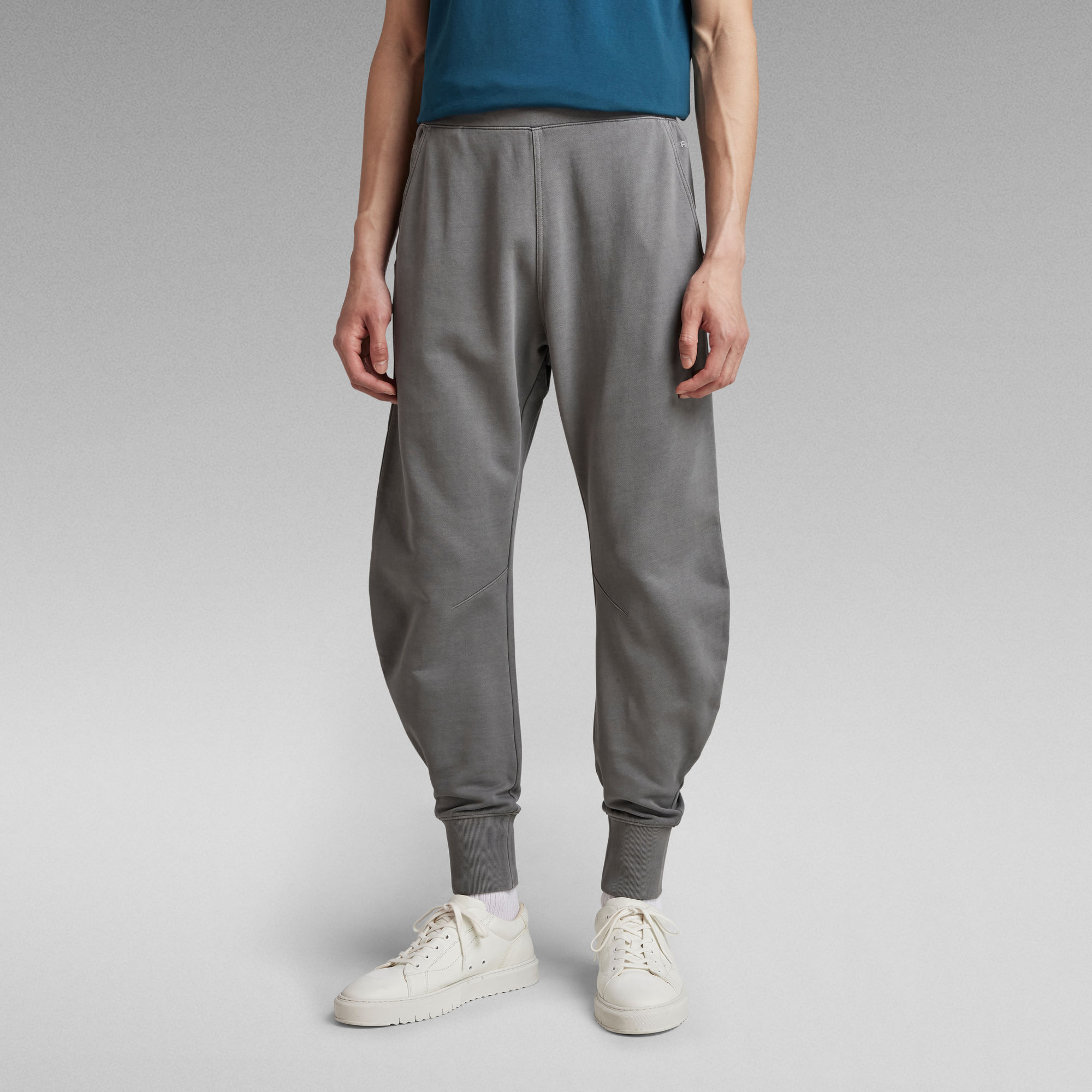 Garment Dyed Oversized Jogginghose - Grau - Herren