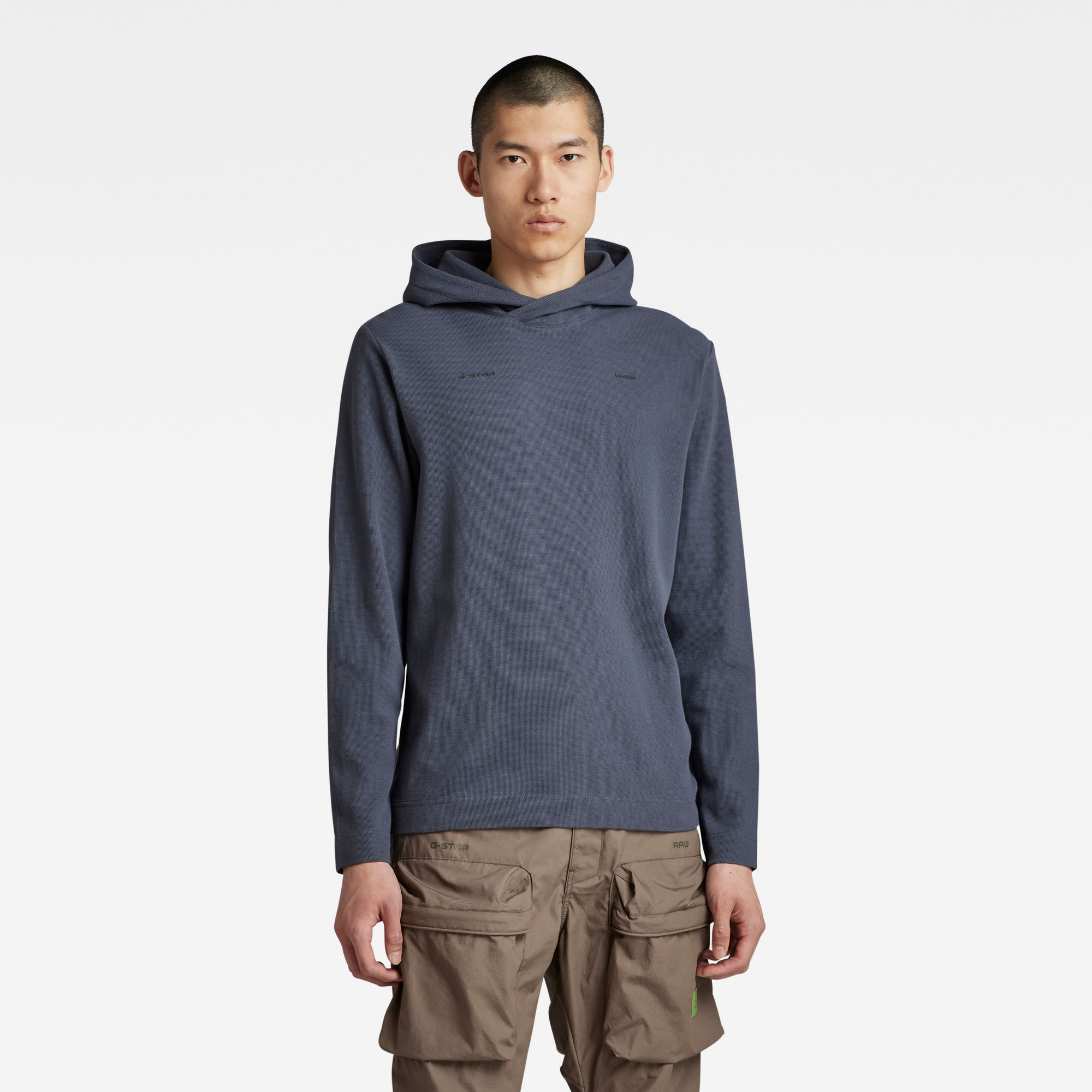 

Lightweight Hoodie Logo Tape Center Back - Midden blauw - Heren