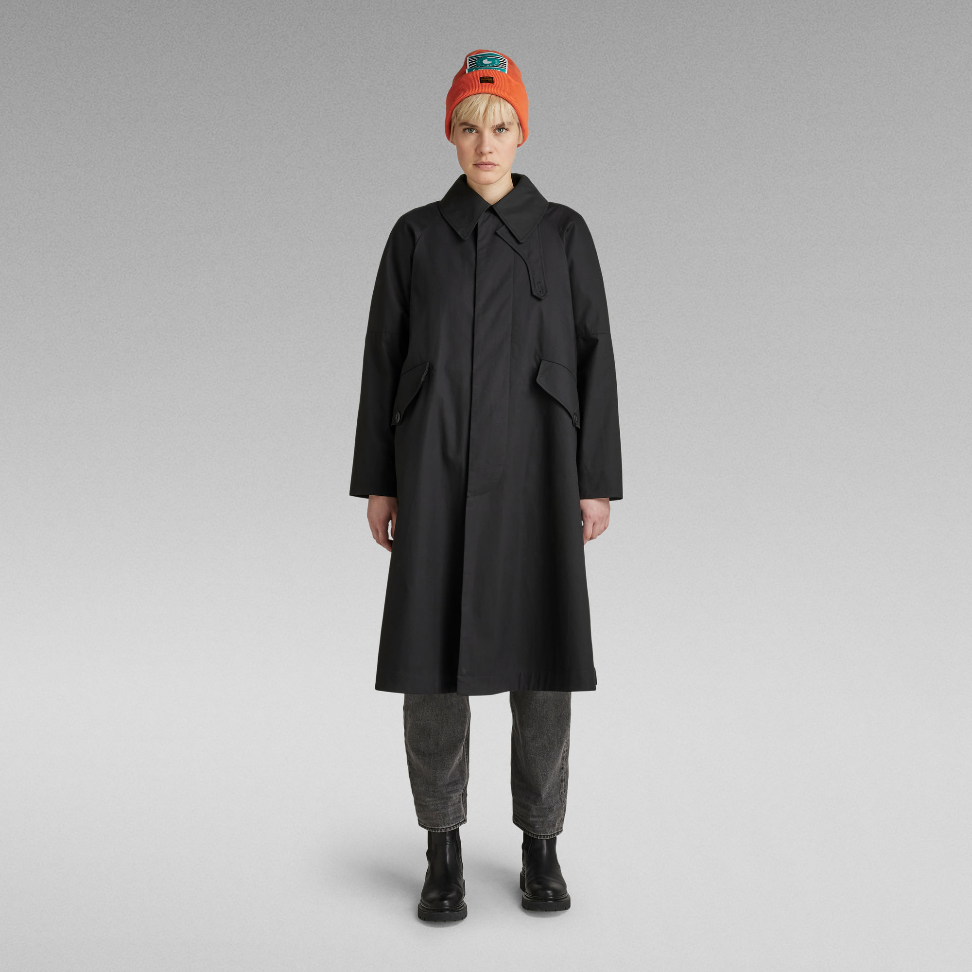 

Rider Trench - Zwart - Dames