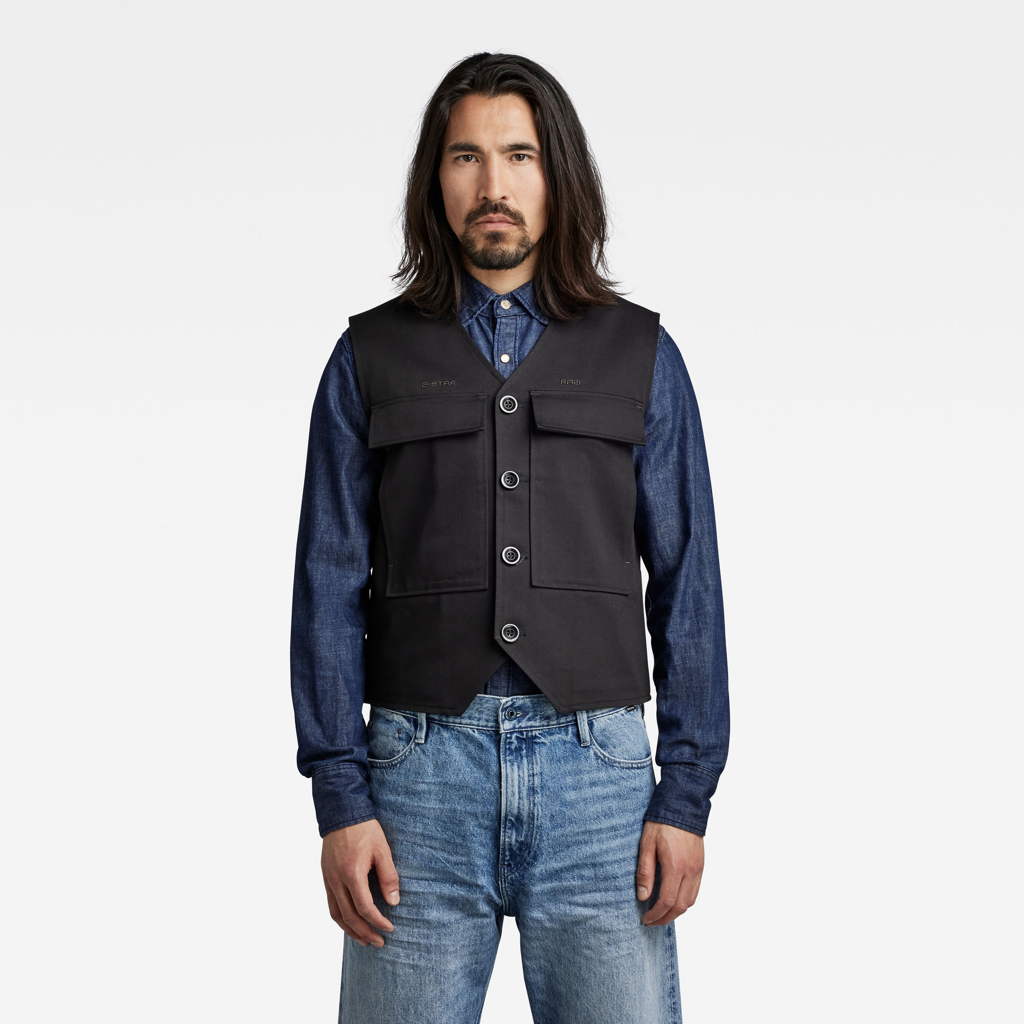 

Field Pocket Weste - Schwarz - Herren