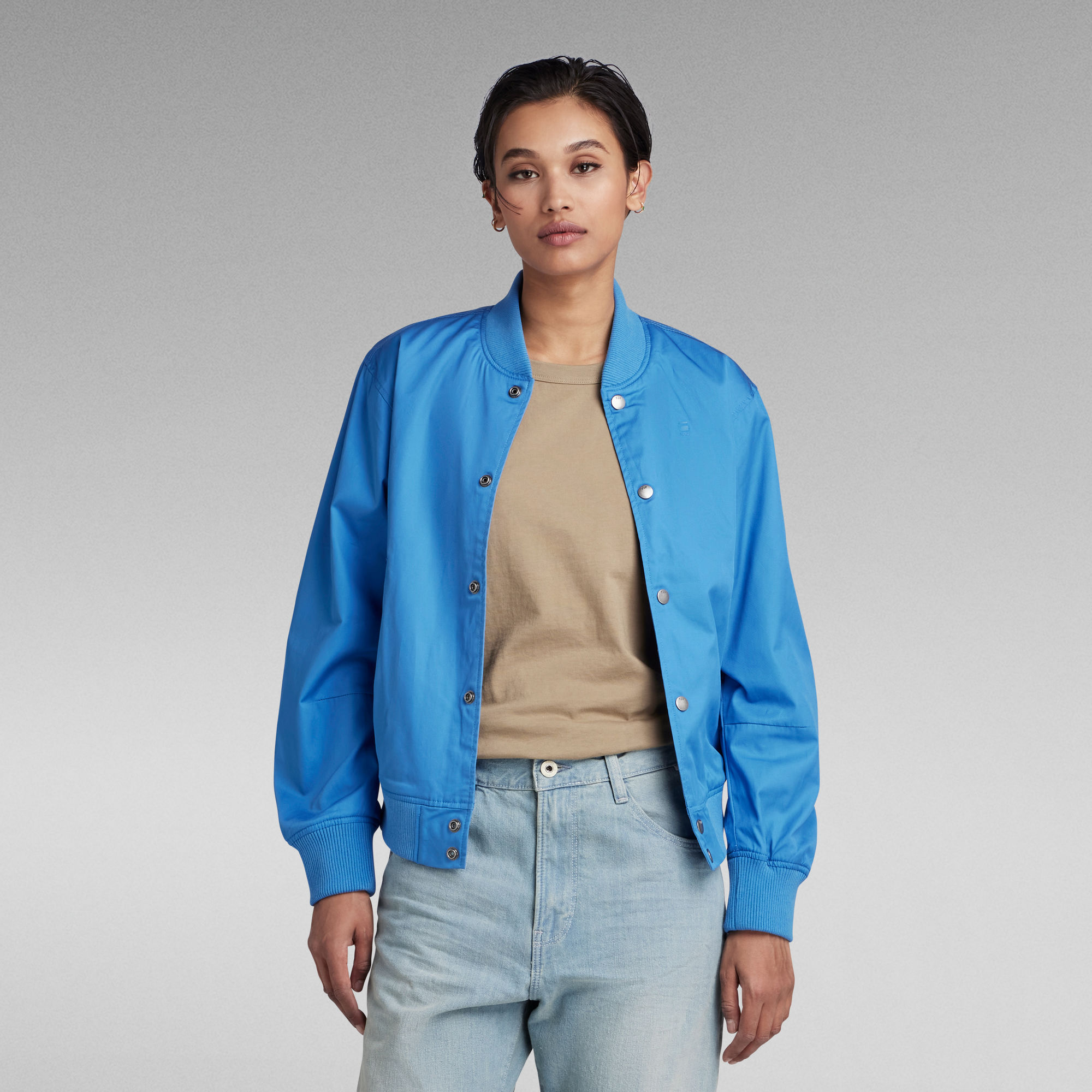 G-Star RAW Bomberjack Deline Boyfriend - Midden blauw - Dames