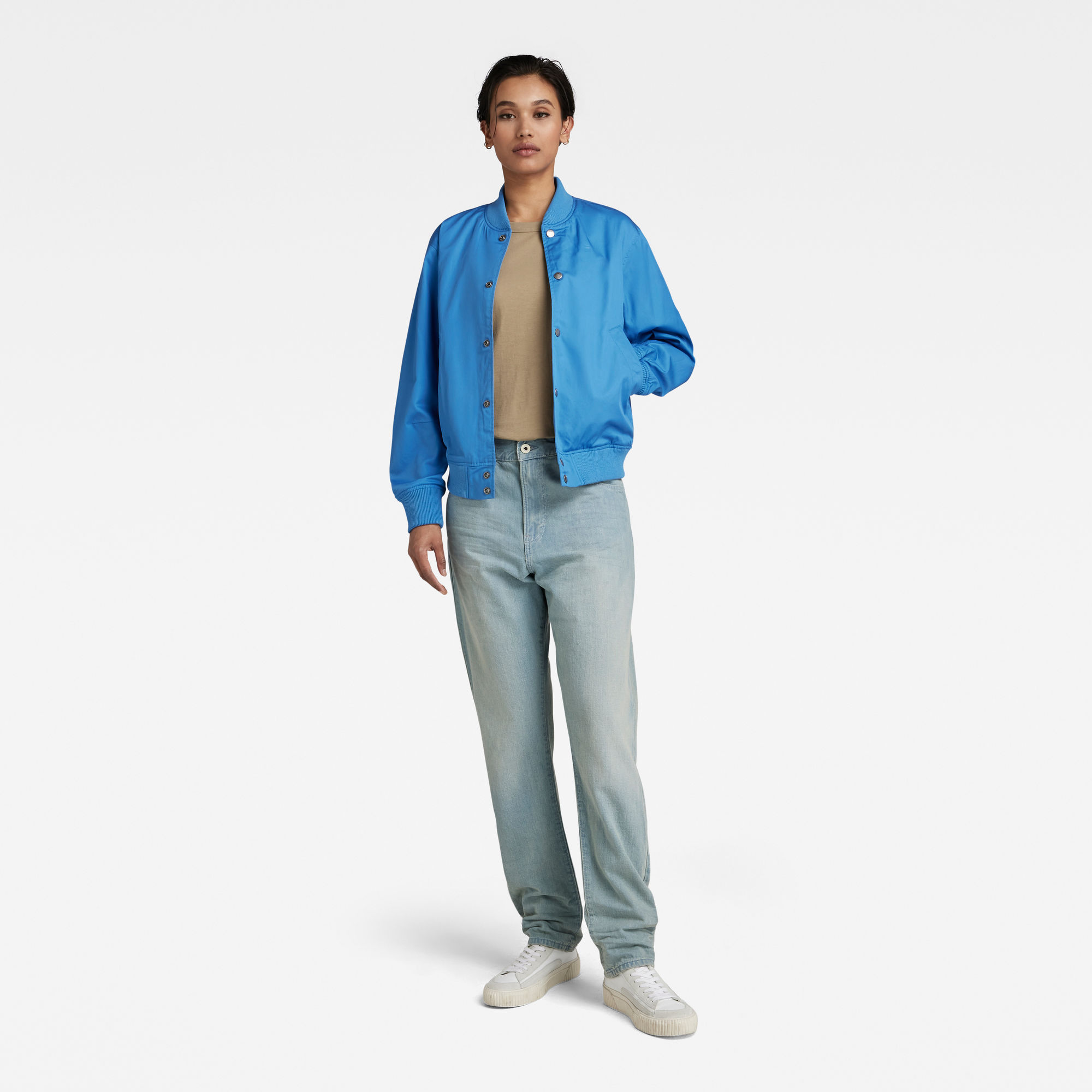 G-Star RAW Bomberjack Deline Boyfriend Midden blauw Dames