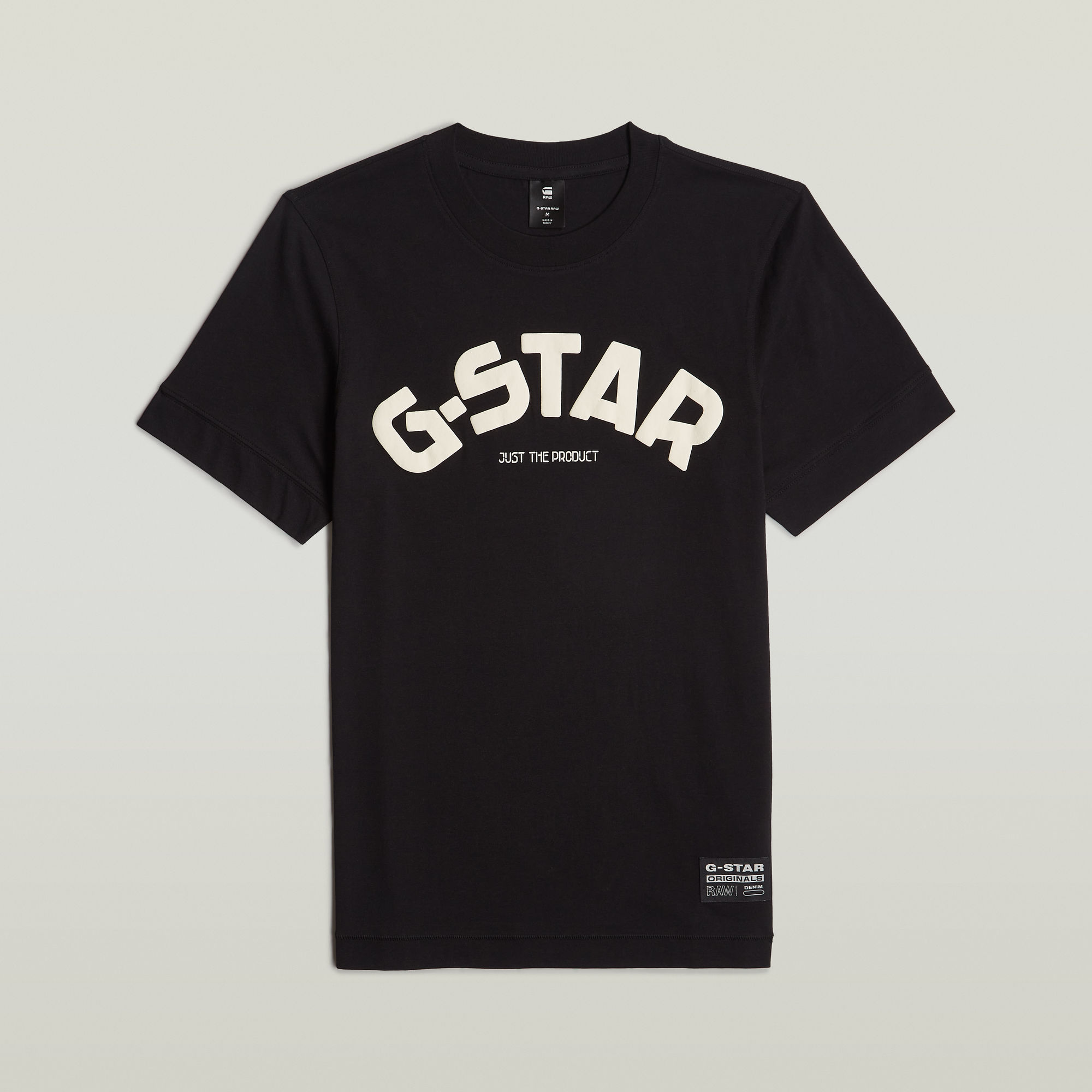 G-Star RAW Puff Logo Slim T-Shirt Zwart Heren