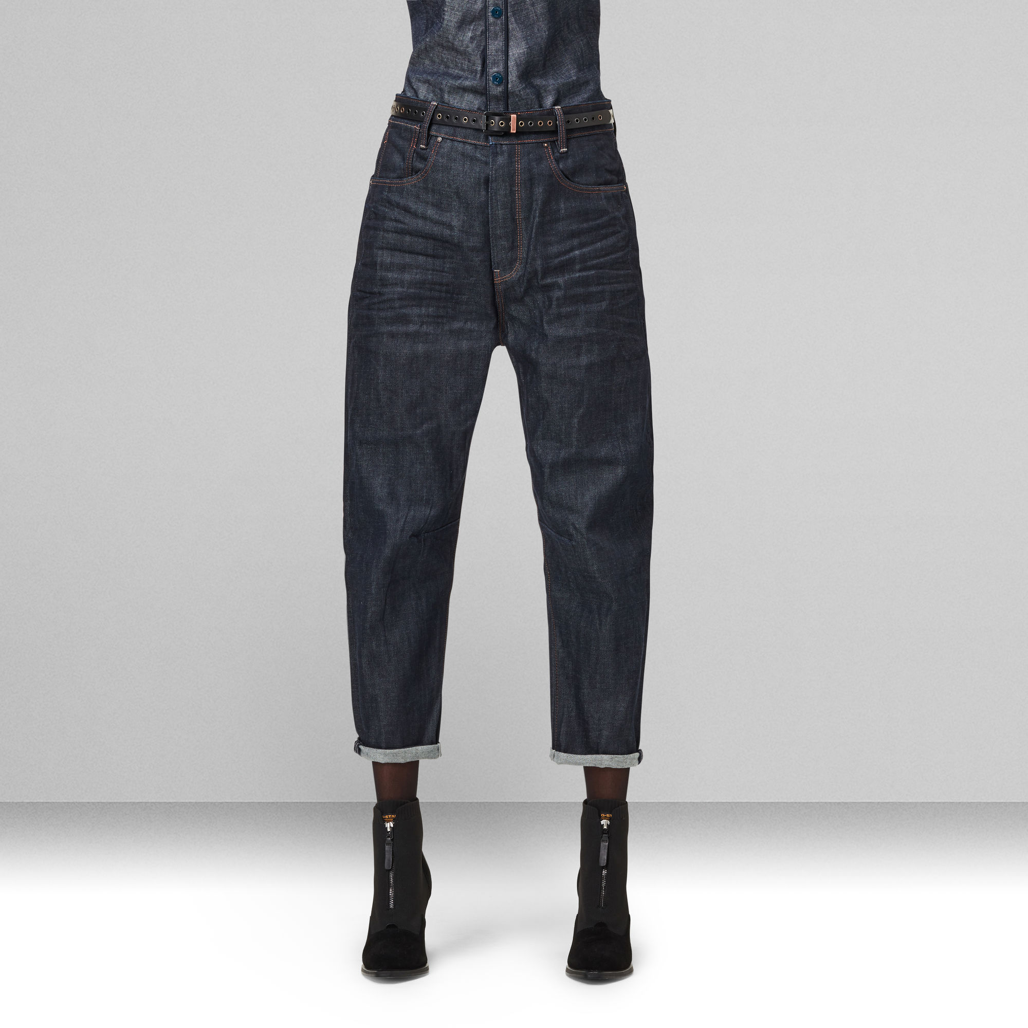

C-Staq 3D Boyfriend Cropped Jeans C - Donkerblauw - Dames