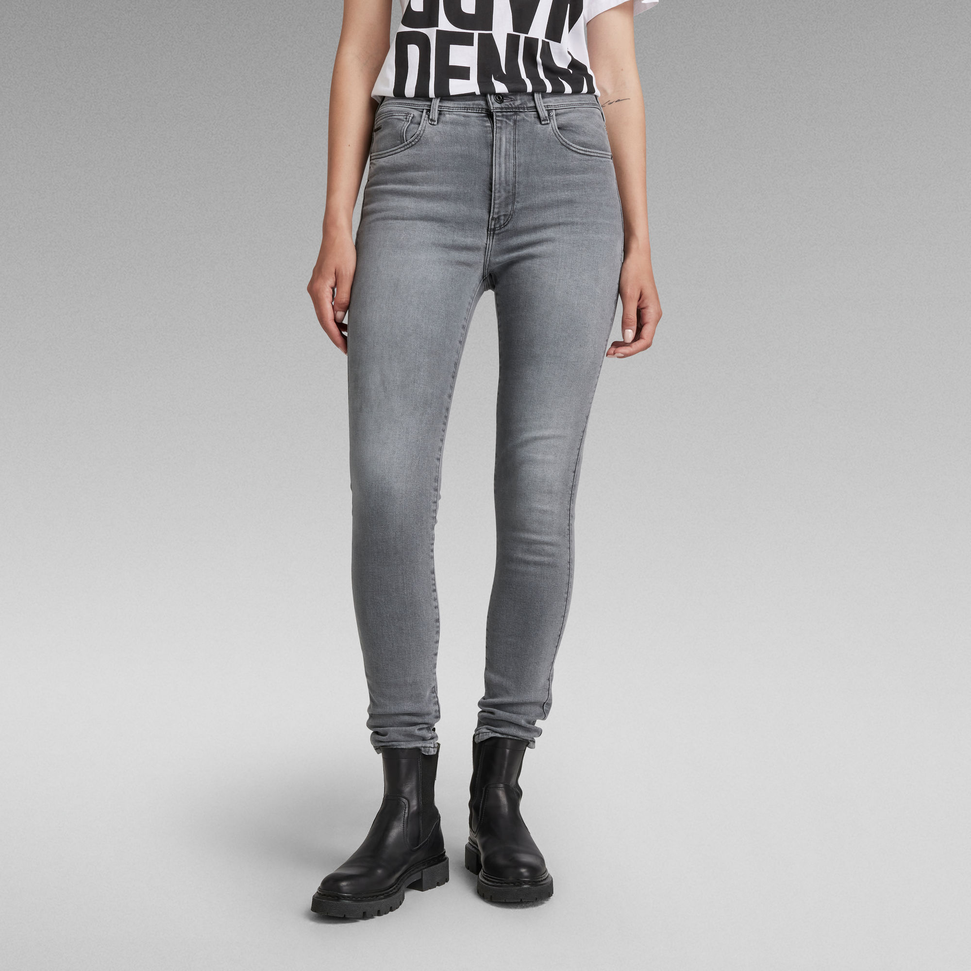 

Kafey Ultra High Skinny Jeans - Grey - Women