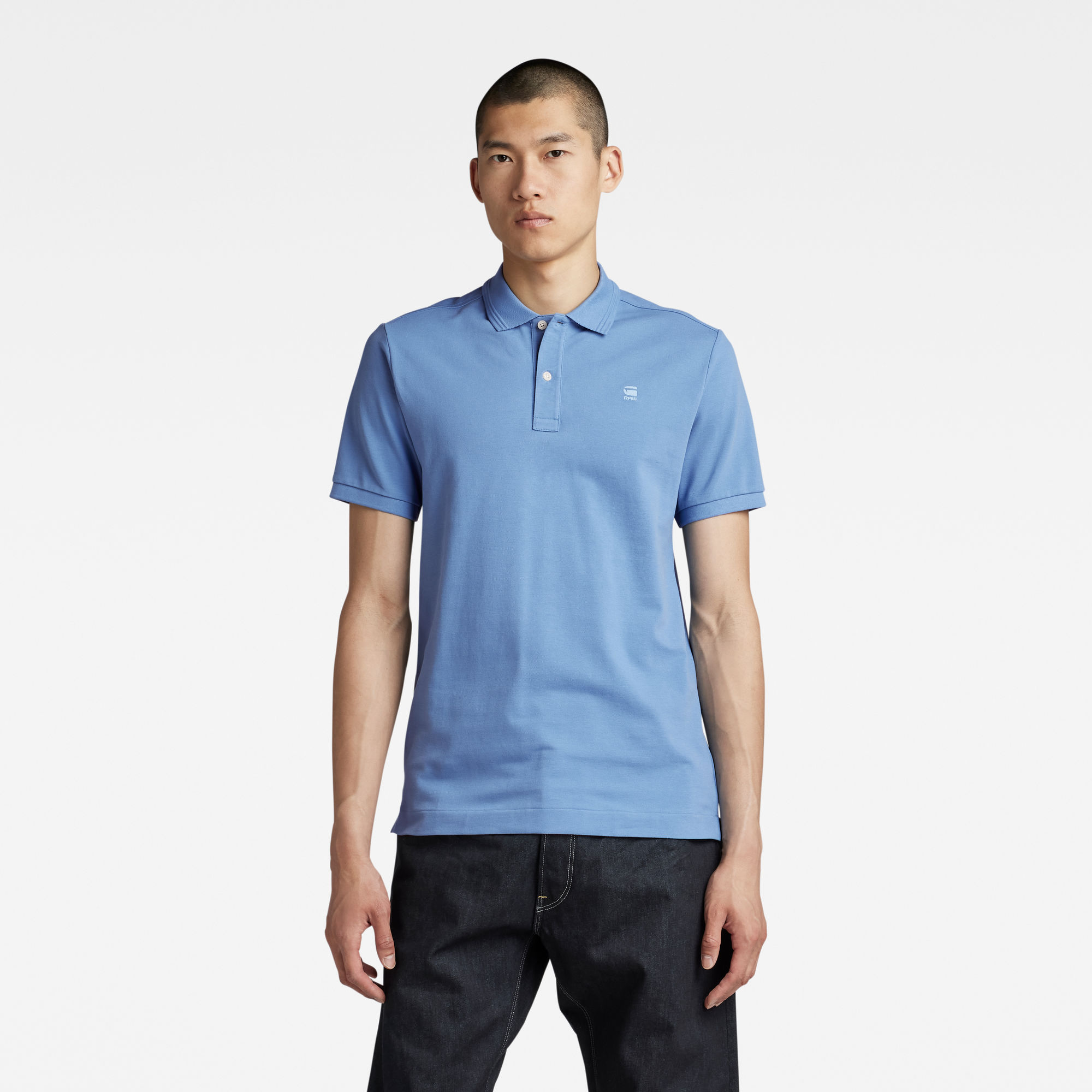 

Dunda Slim Polo - Medium blue - Men