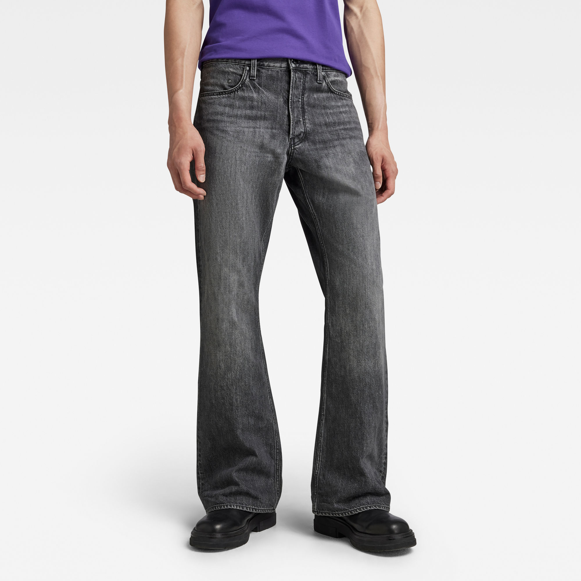 

Triple A Bootcut Jeans - Grijs - Heren