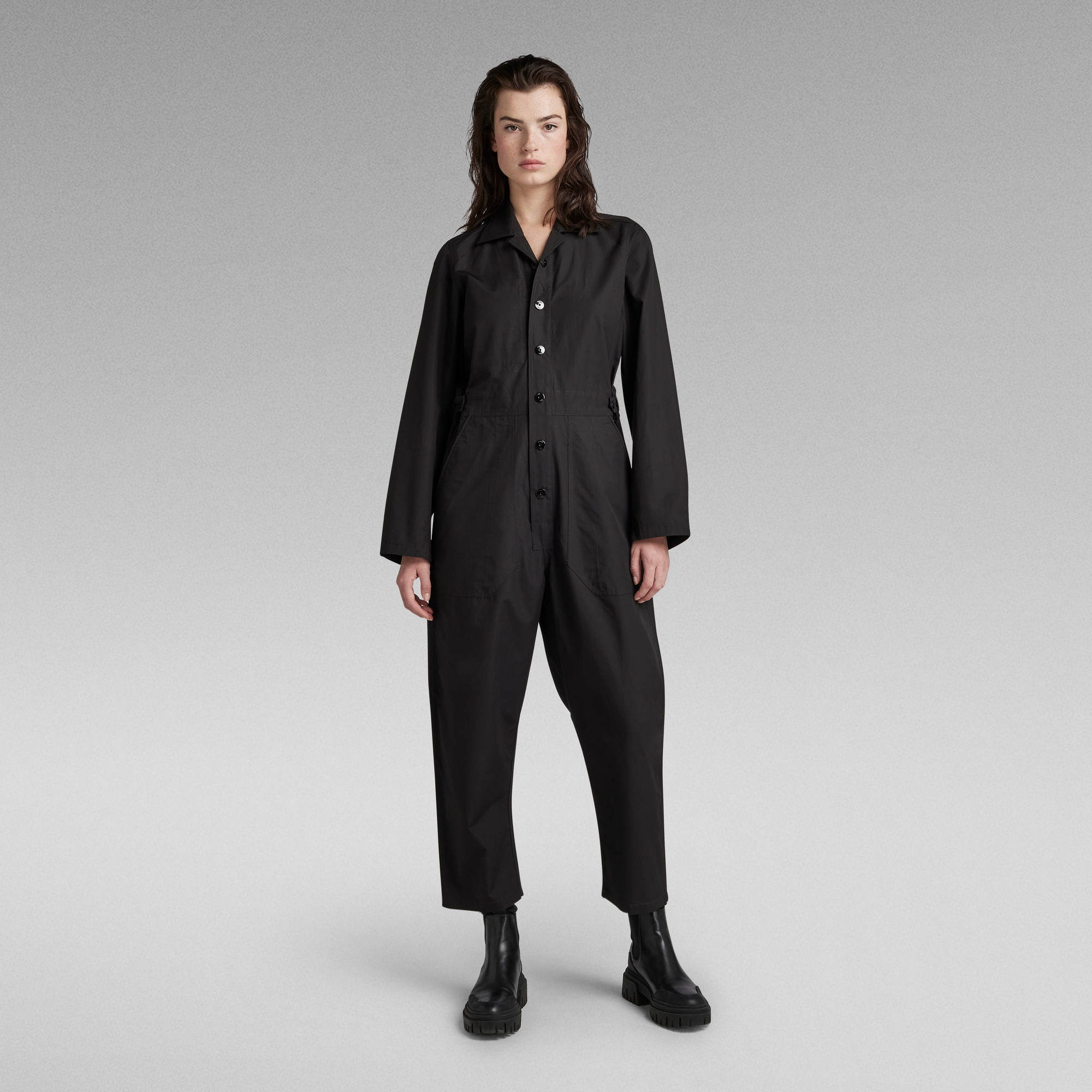 

Relaxed Jumpsuit - Black - Women