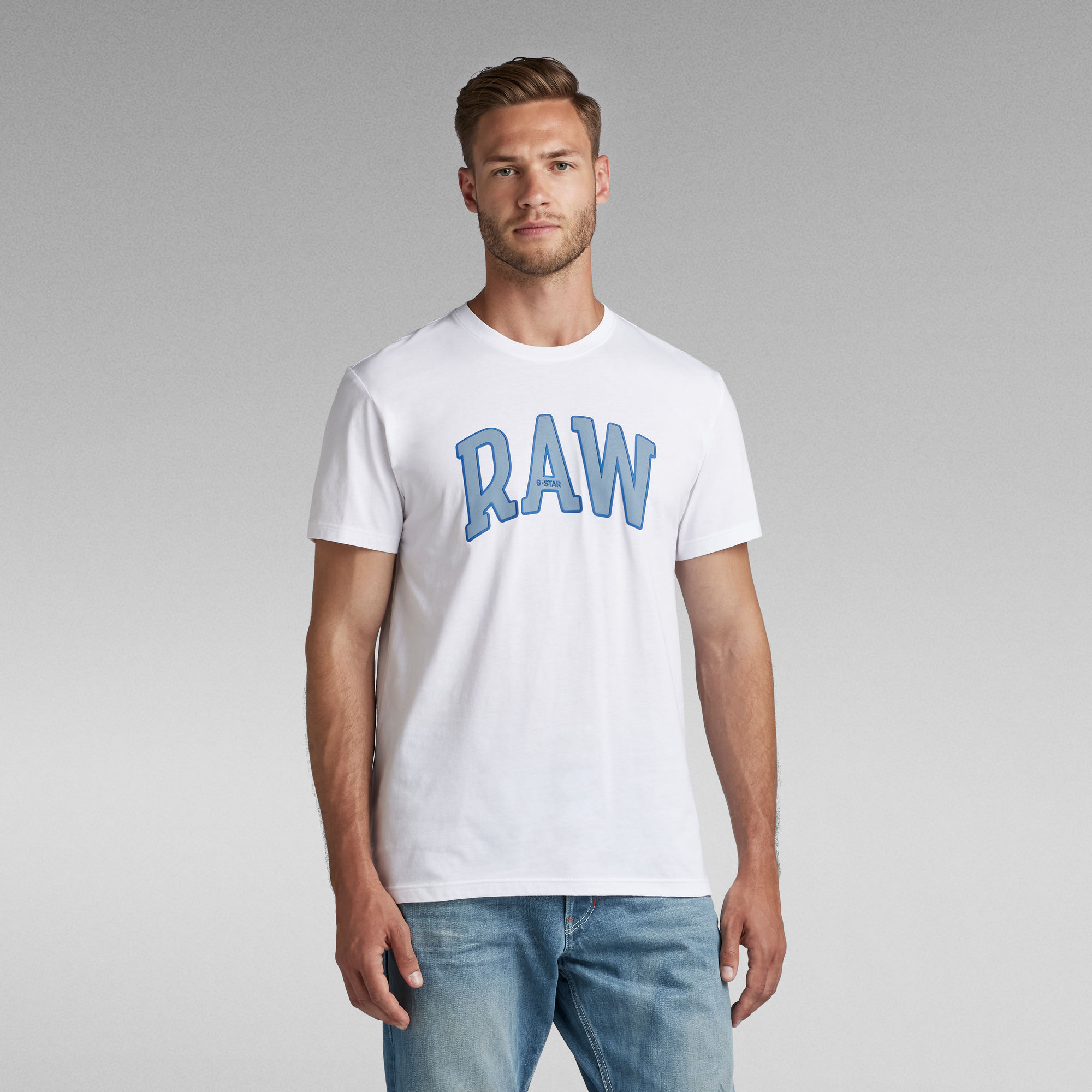 RAW University T-Shirt - Weiß - Herren