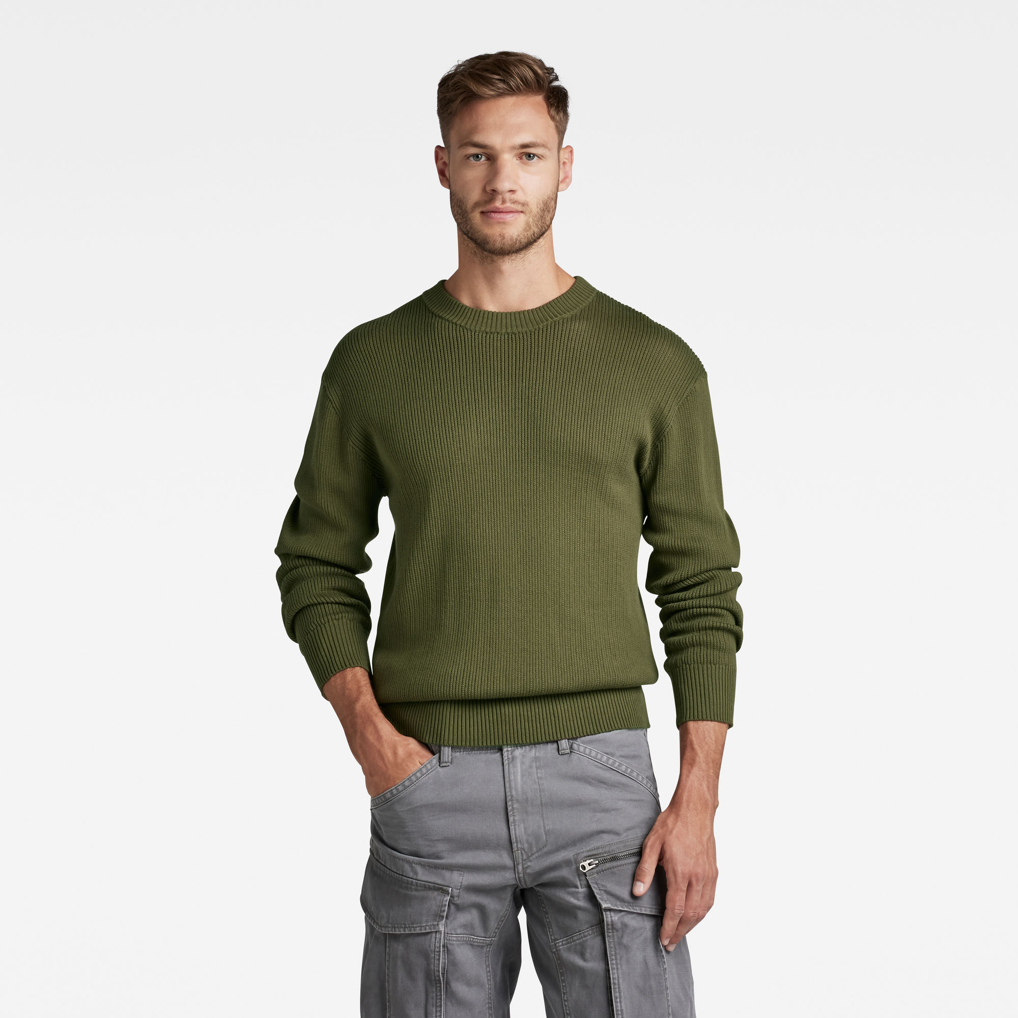 

Swiss Army Woven Knitted Sweater - Green - Men