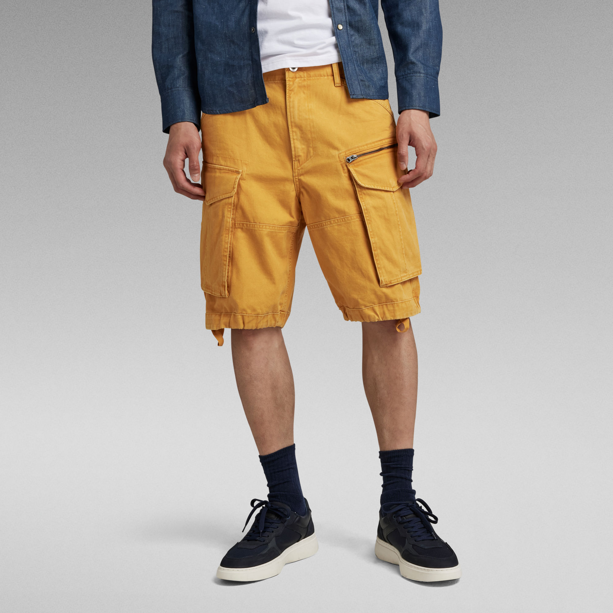 

Rovic Zip Relaxed Shorts - Yellow - Men