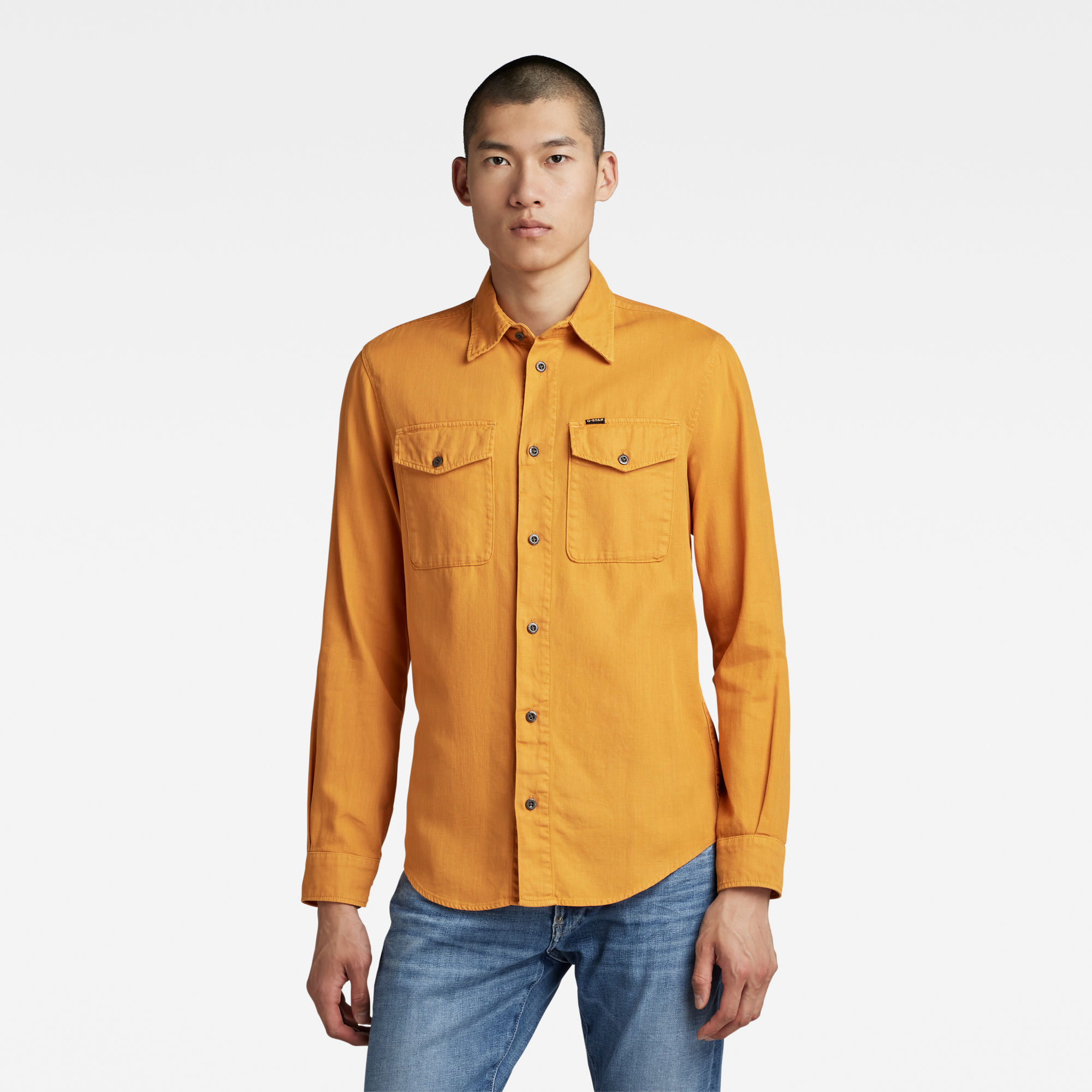 

Marine Slim Shirt - Geel - Heren