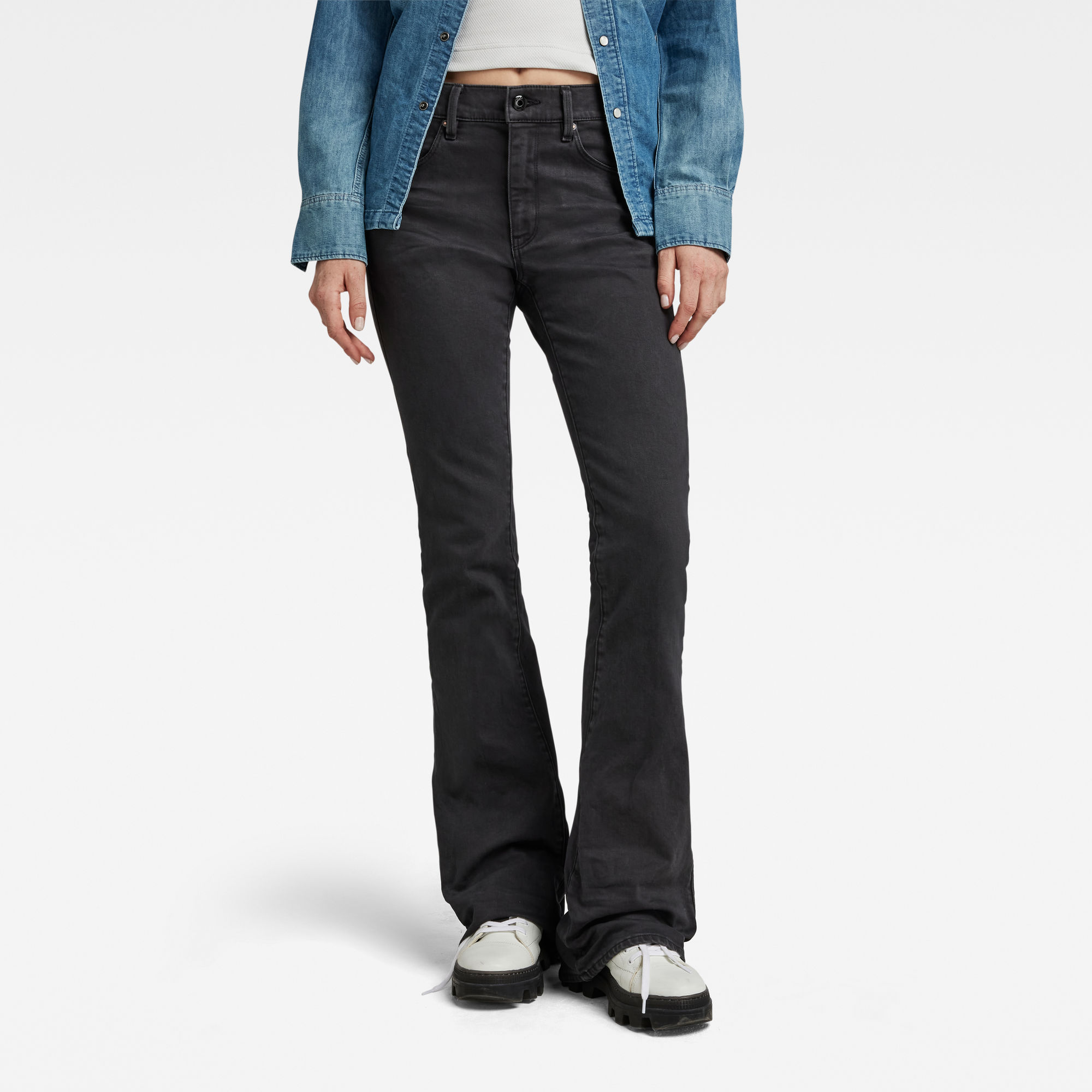 

3301 Flare Jeans - Zwart - Dames