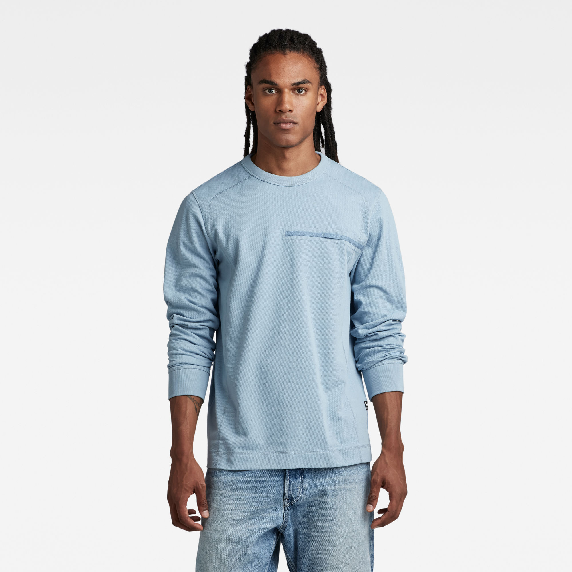 

Aviaton Lightweight Sweater - Light blue - Men
