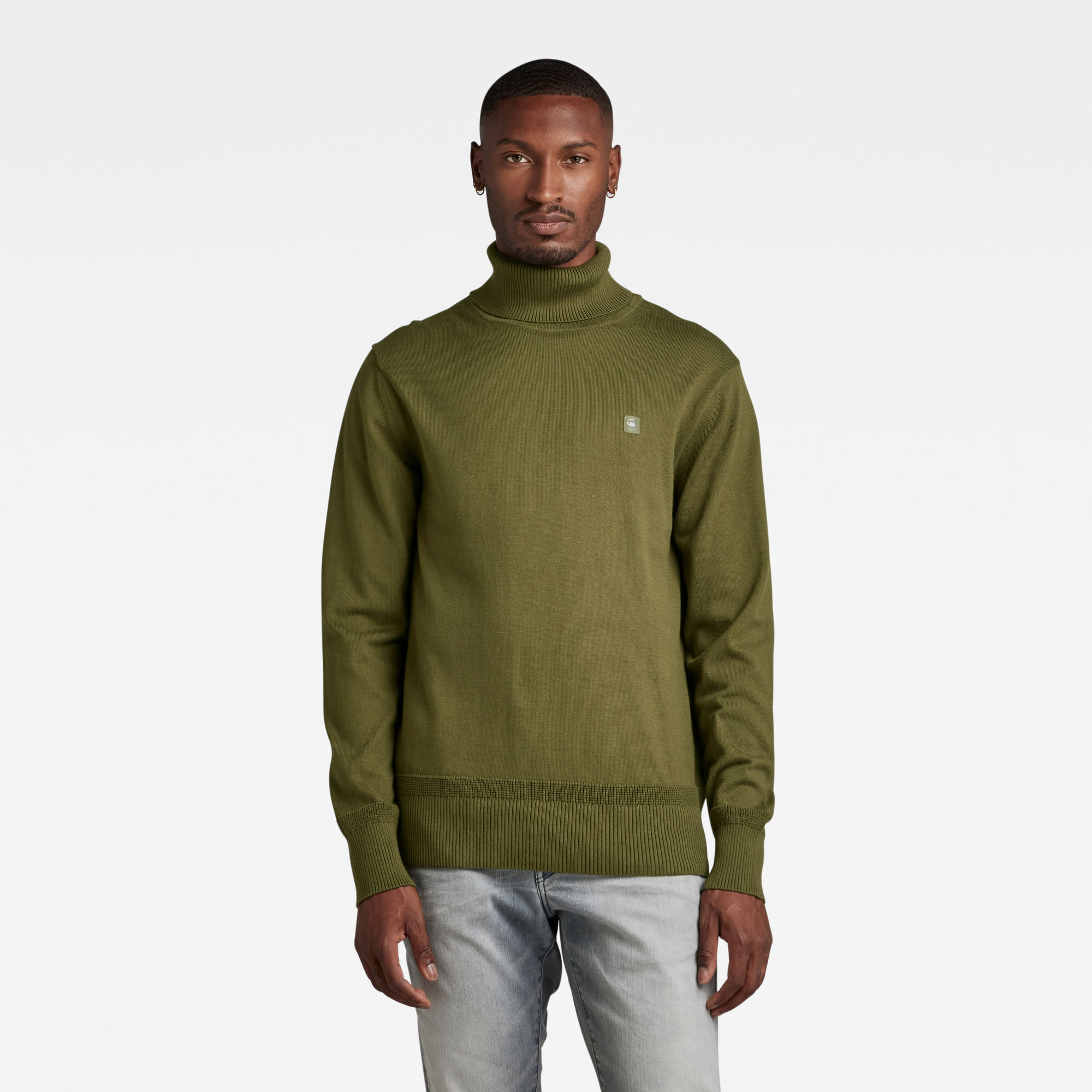 

Premium Core Turtle Neck Knitted Pullover - Grün - Herren