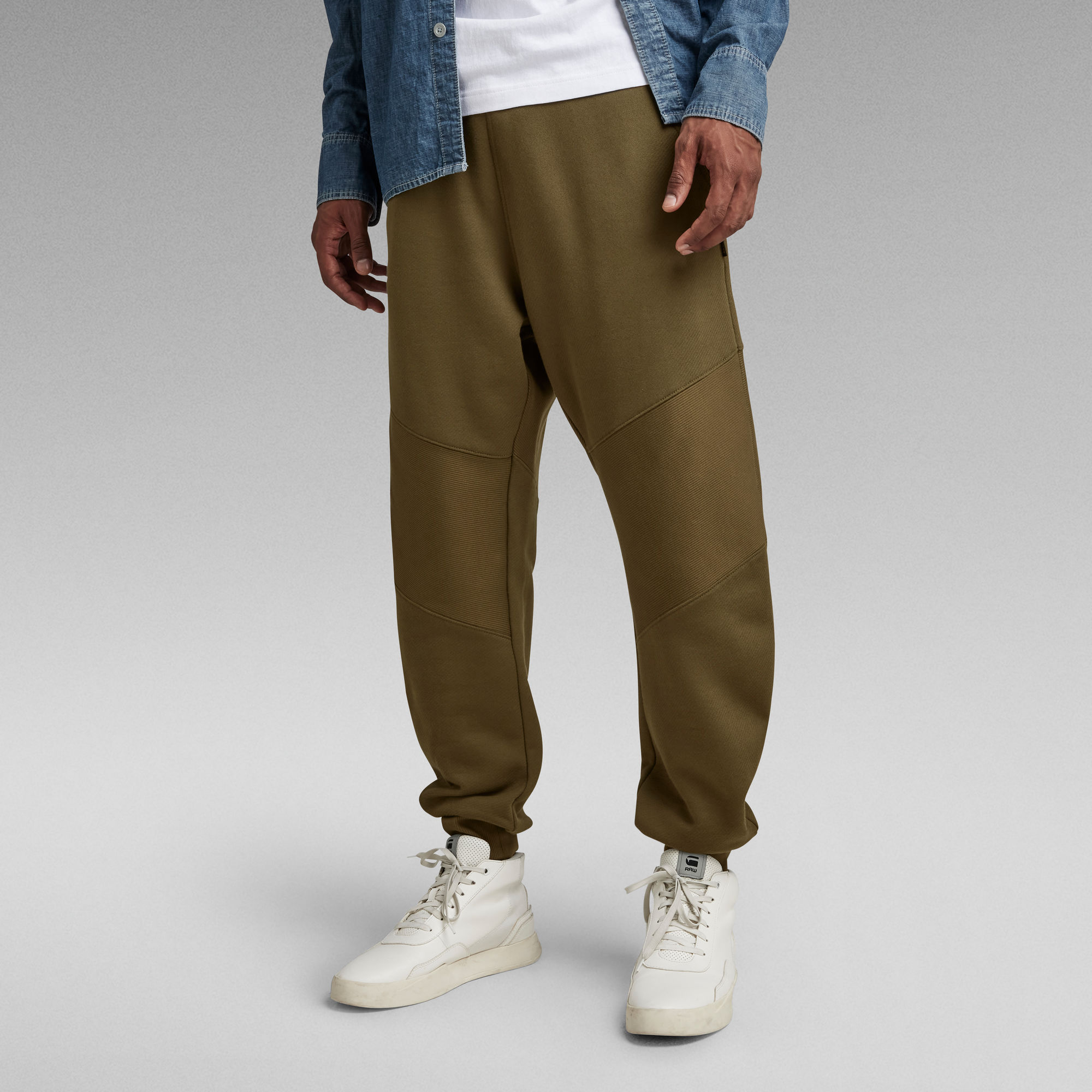 

Moto Oversized Sweat Pants - Green - Men