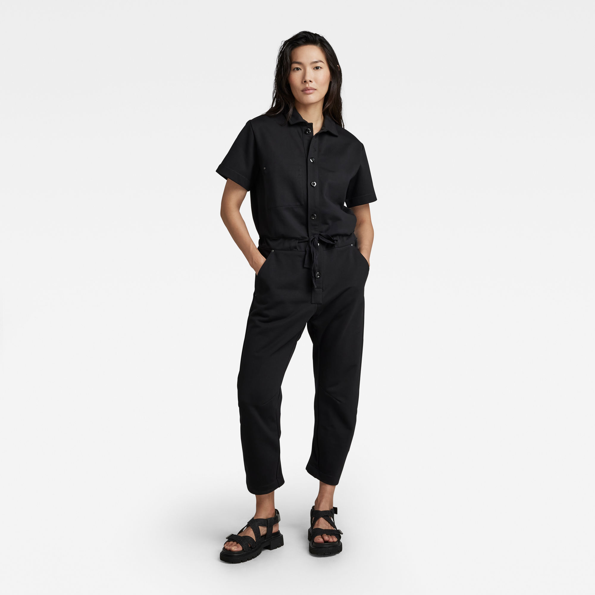 

Jersey Jumpsuit - Black - Women