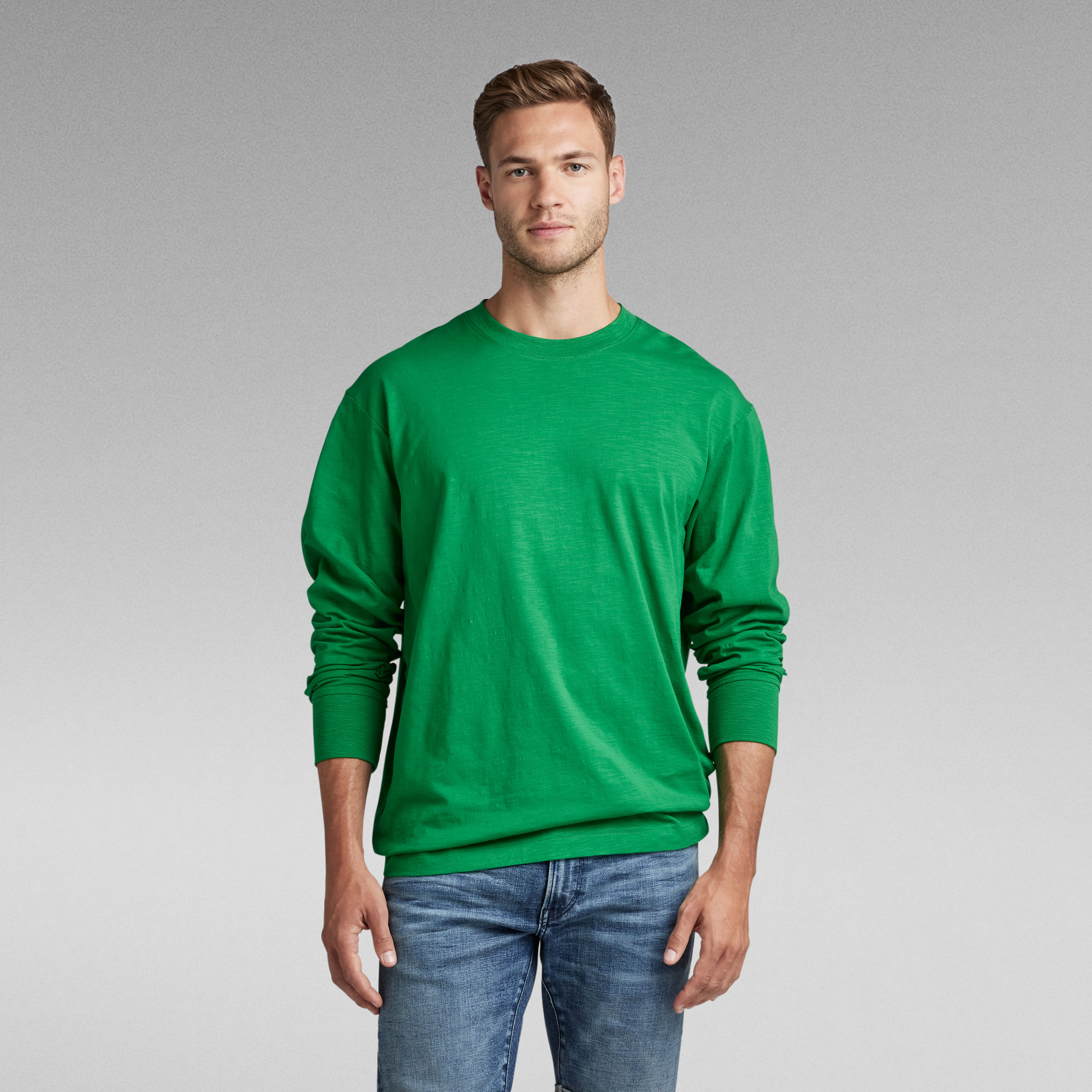 

Back Graphic Boxy T-Shirt - Green - Men