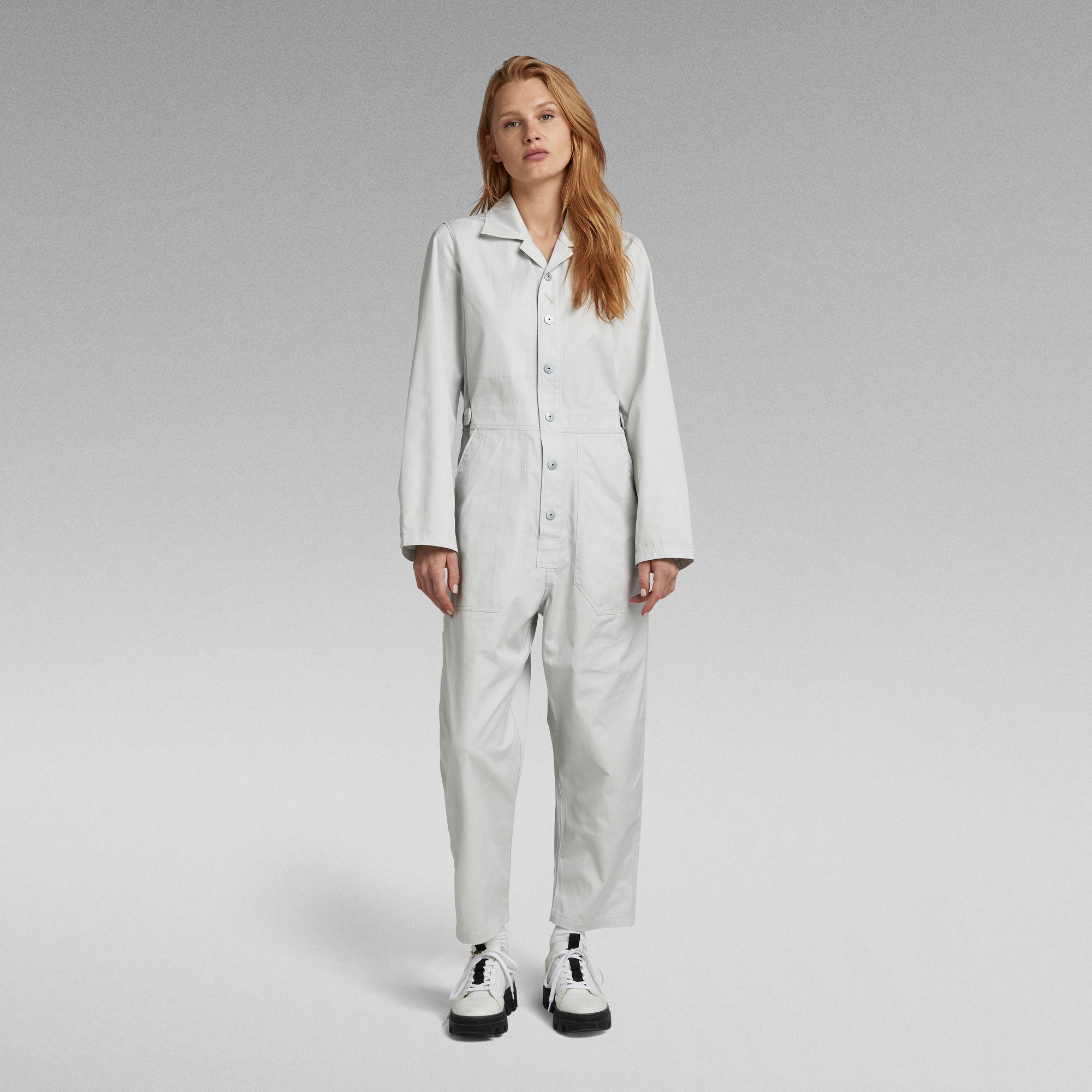 Relaxed Jumpsuit - Grau - Damen