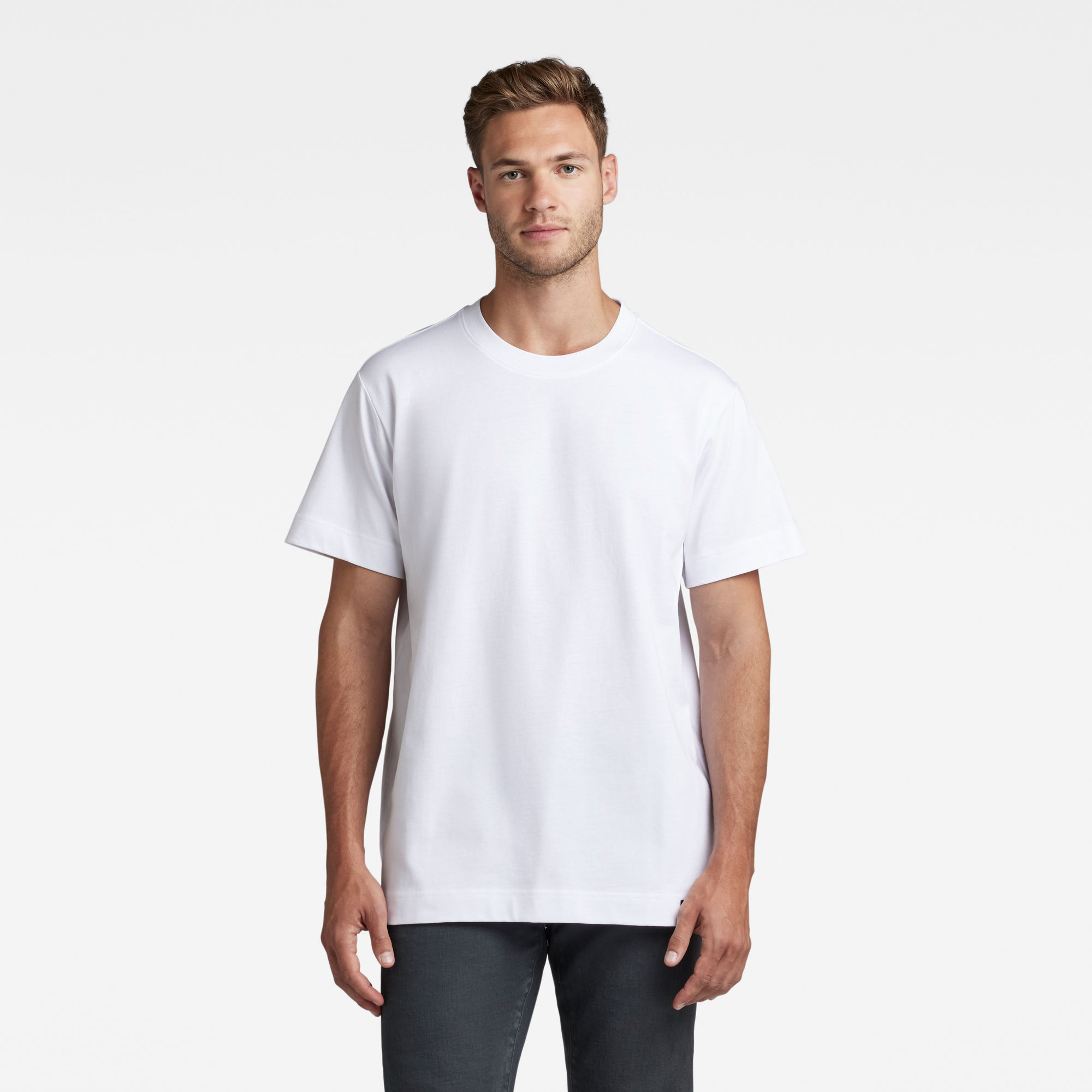 

Essential Organic Cotton Loose T-Shirt - Weiß - Herren