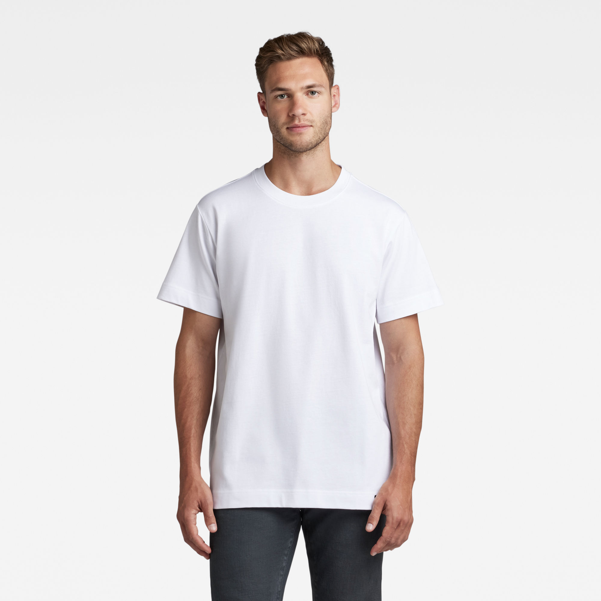 

Essential Organic Cotton Loose T-Shirt - White - Men
