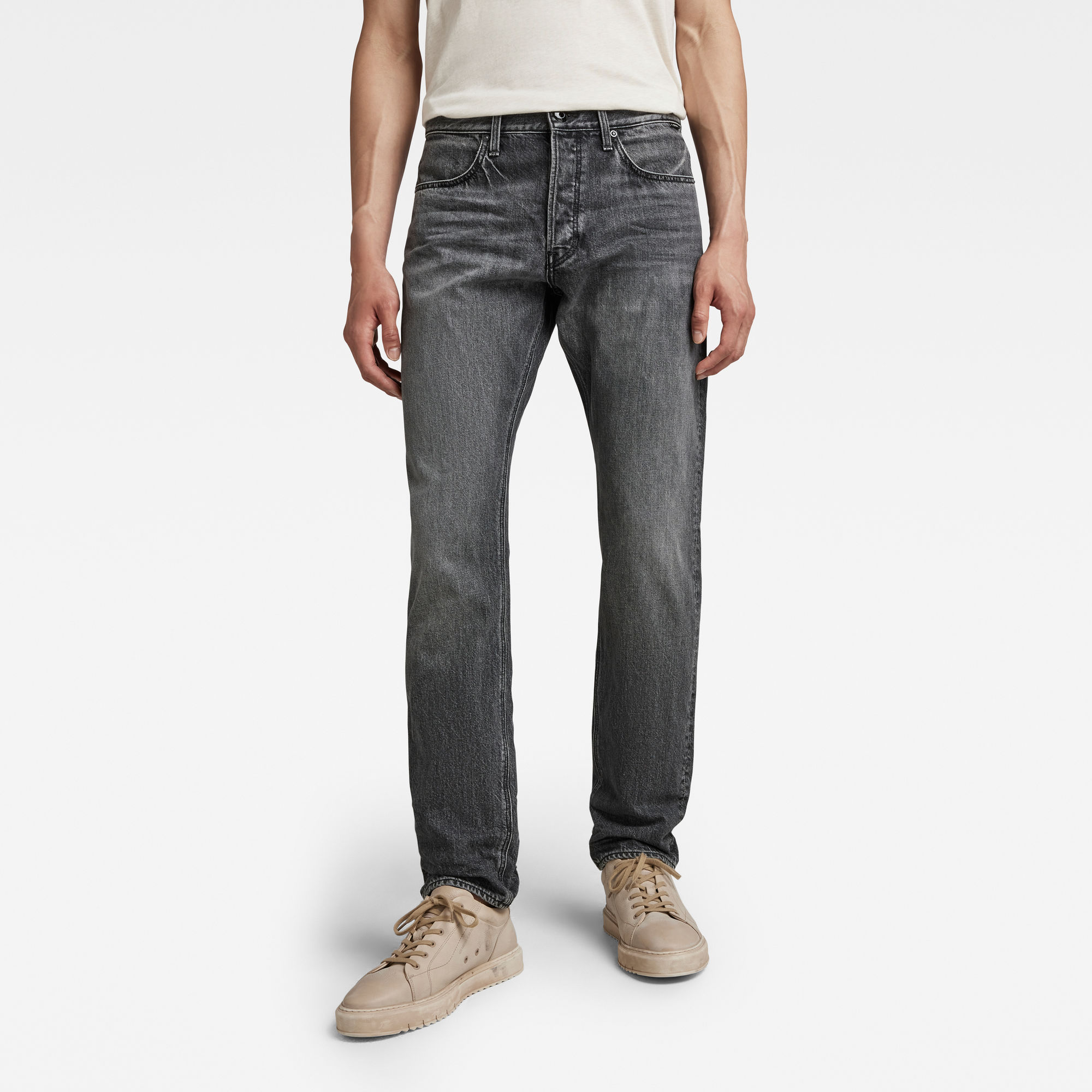 

Triple A Regular Straight Jeans - Grey - Men