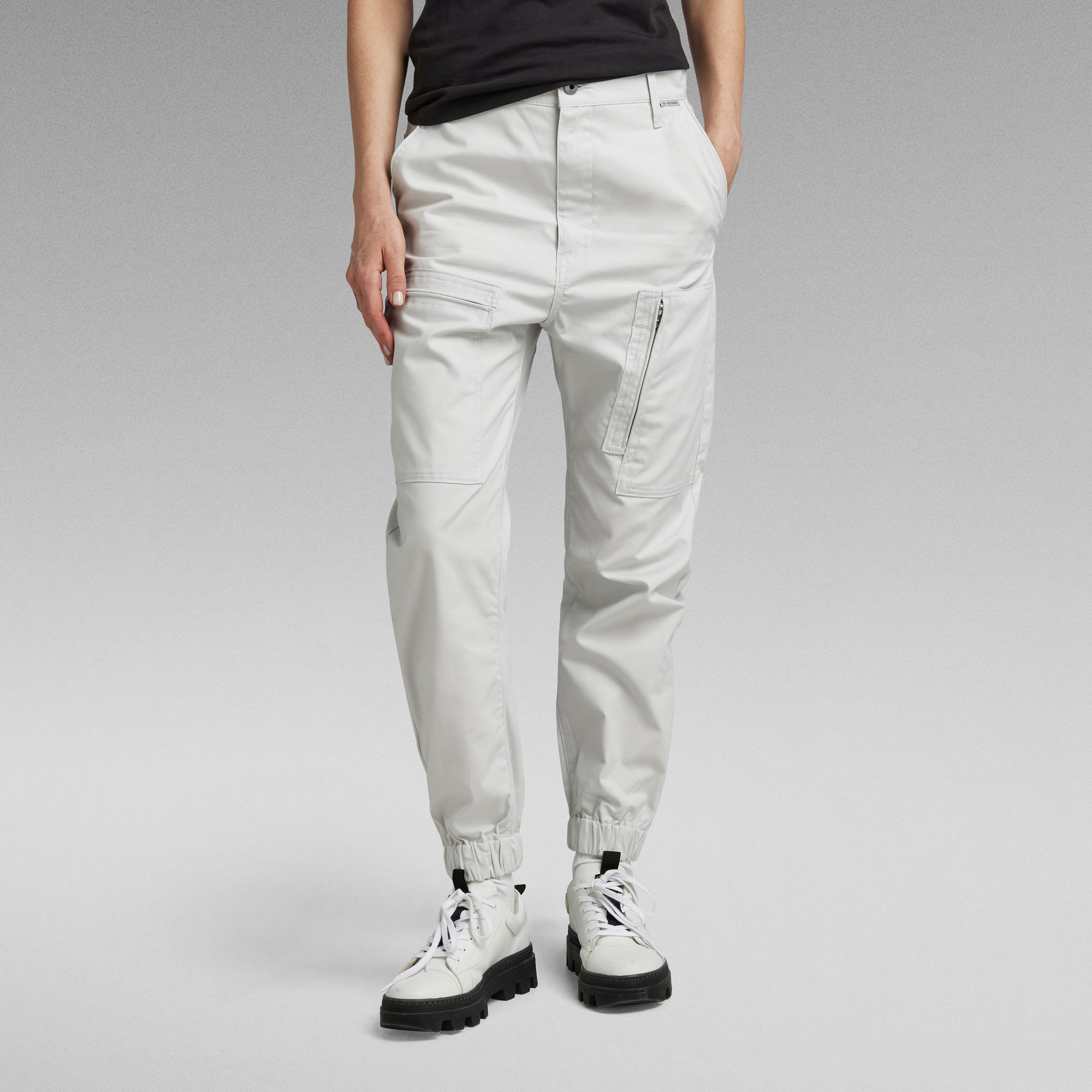 G-Star RAW Cargobroek Regular Boyfriend - Grijs - Dames