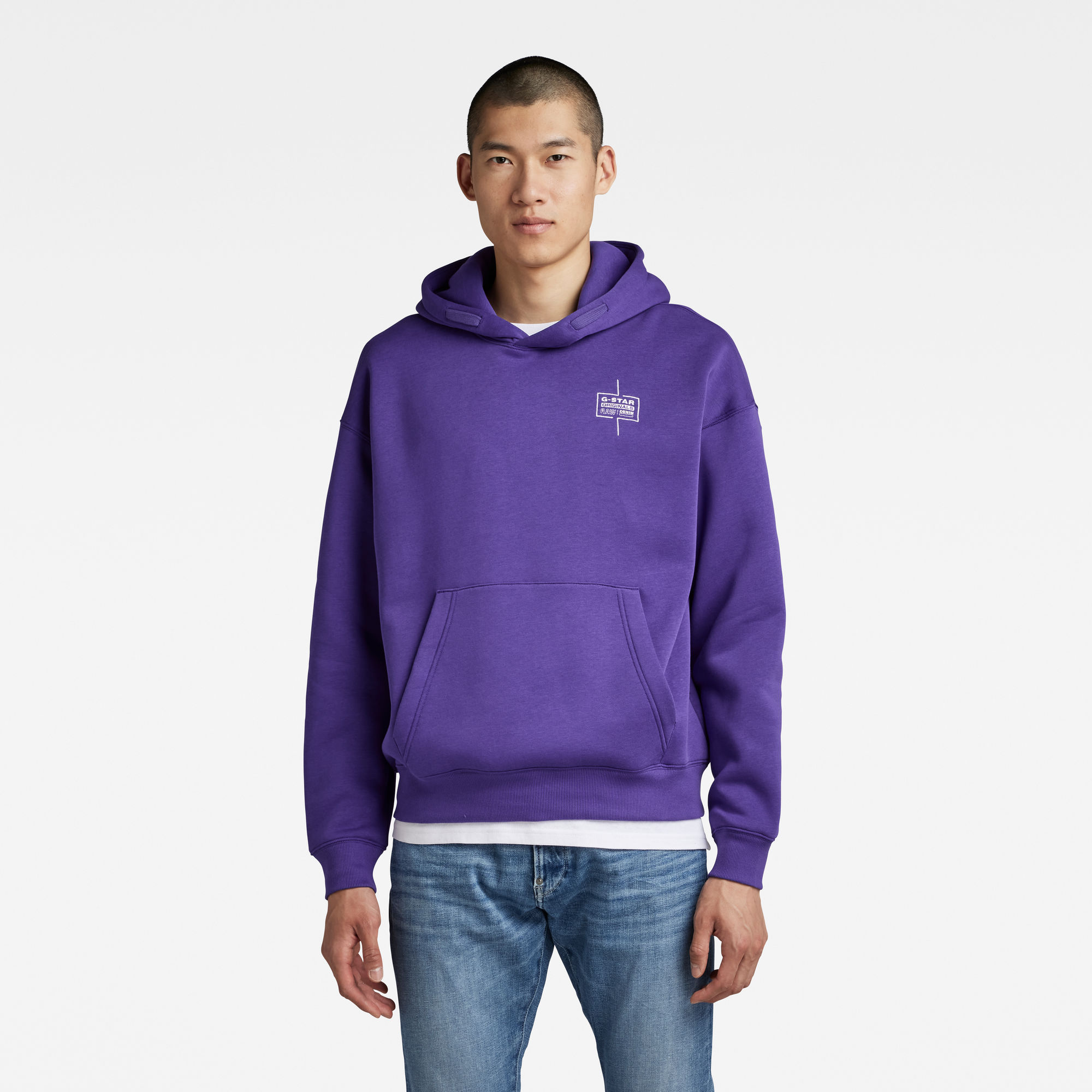 

Unisex Core Loose Hoodie - Paars - Heren