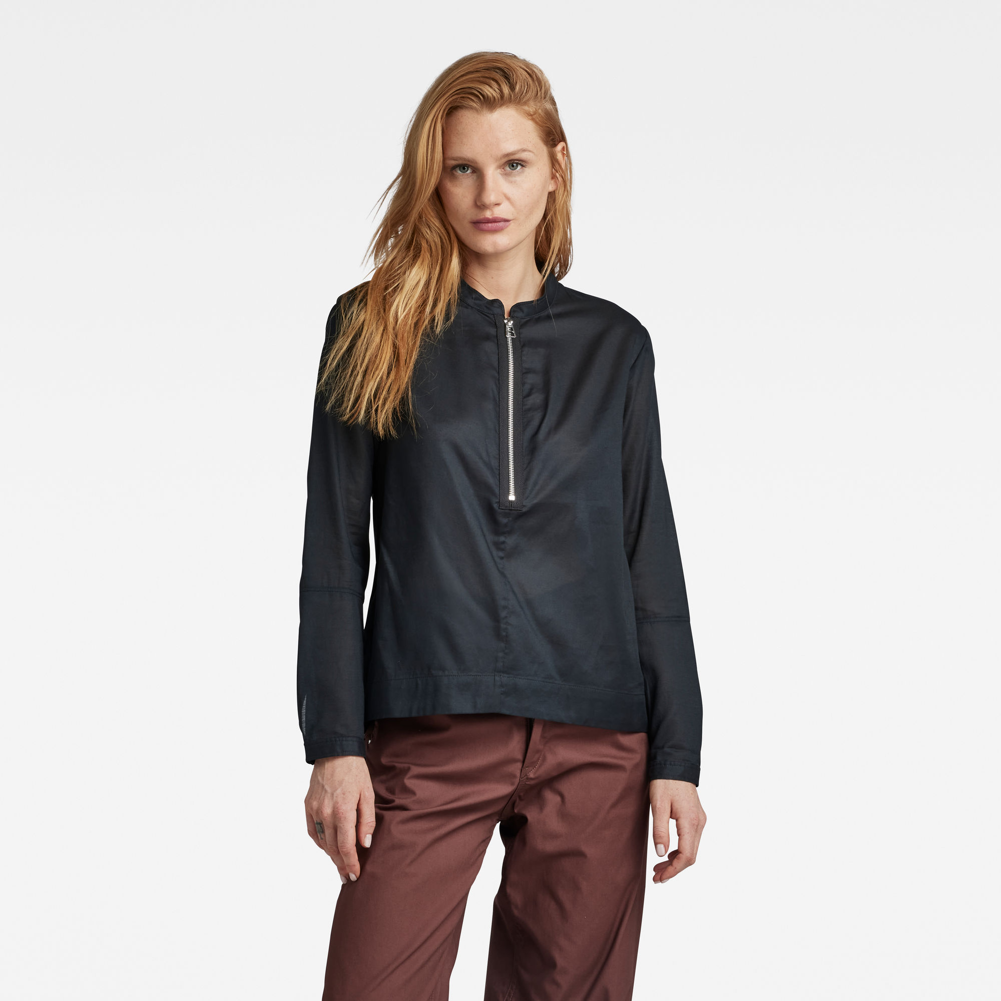 

Zip Shirt - Black - Women