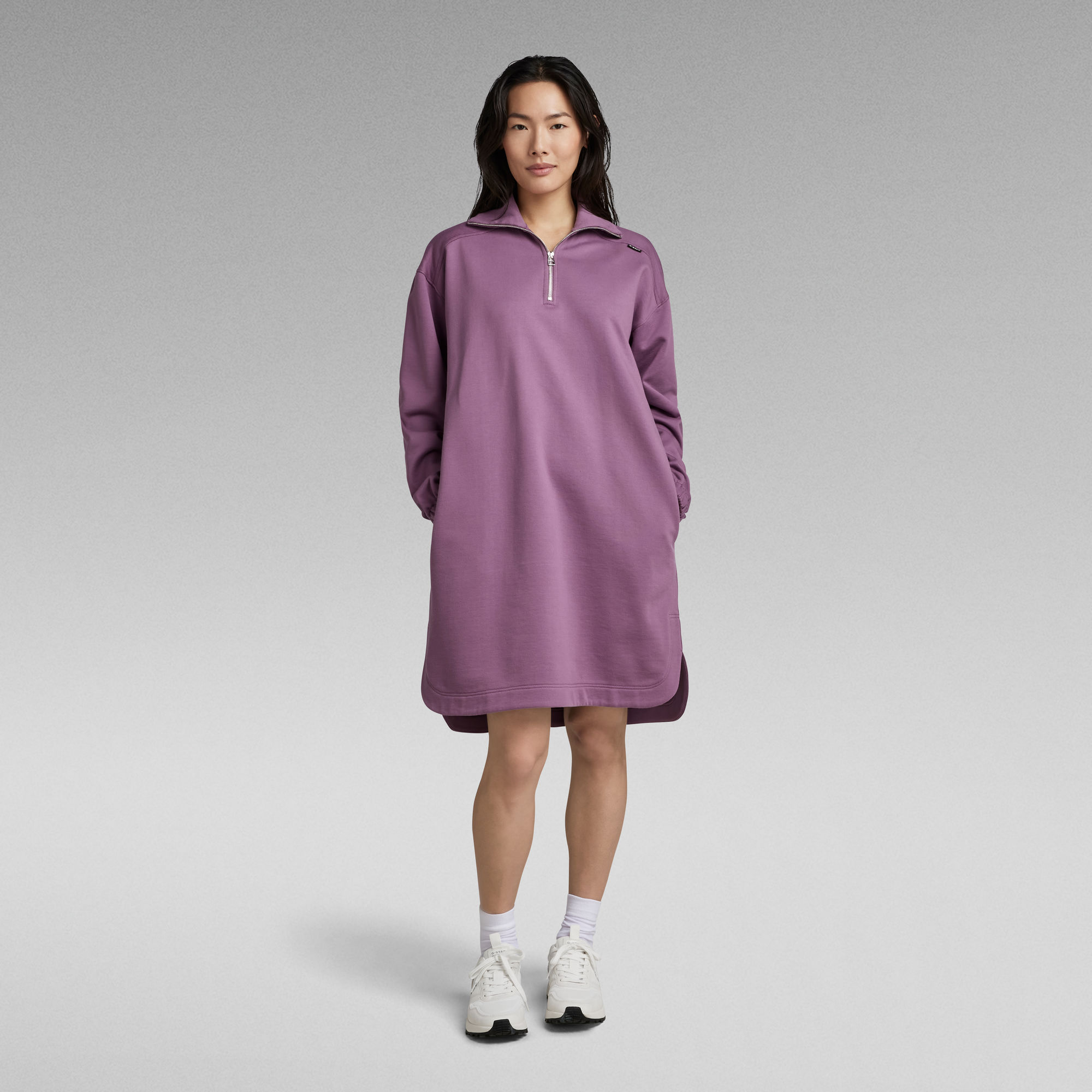 

Track Sweater Dress - Purple - Women