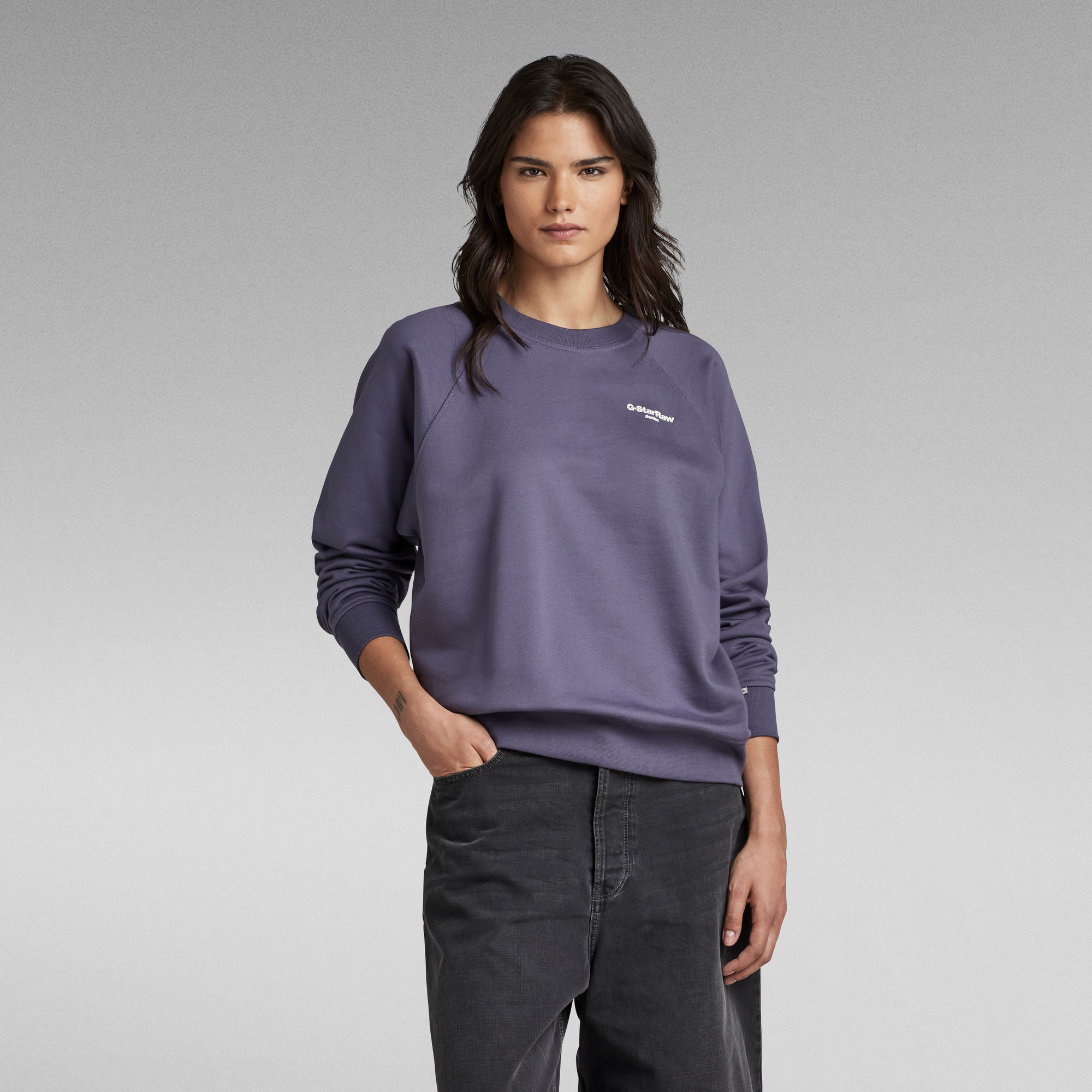 

Staff Graphic Sweater - Purple - Women