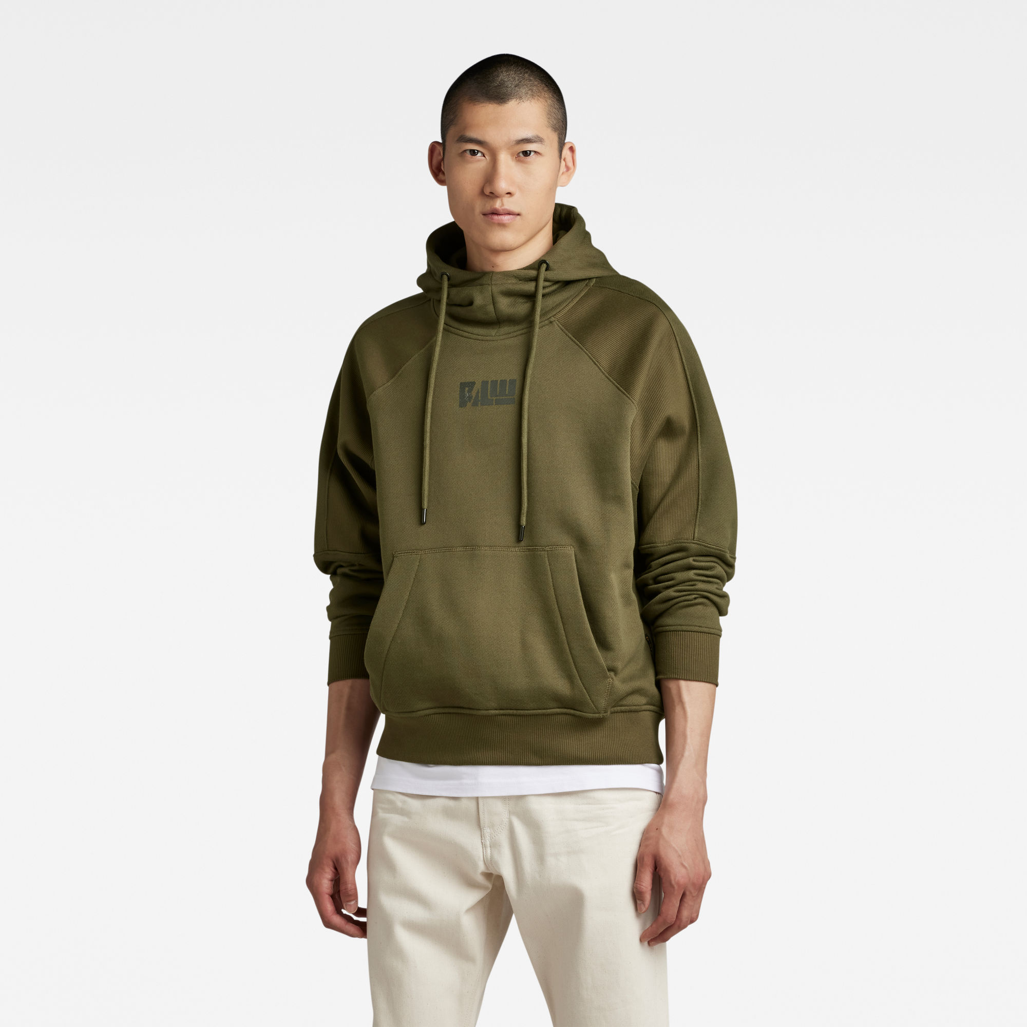 

Moto Loose Hooded Sweater - Green - Men