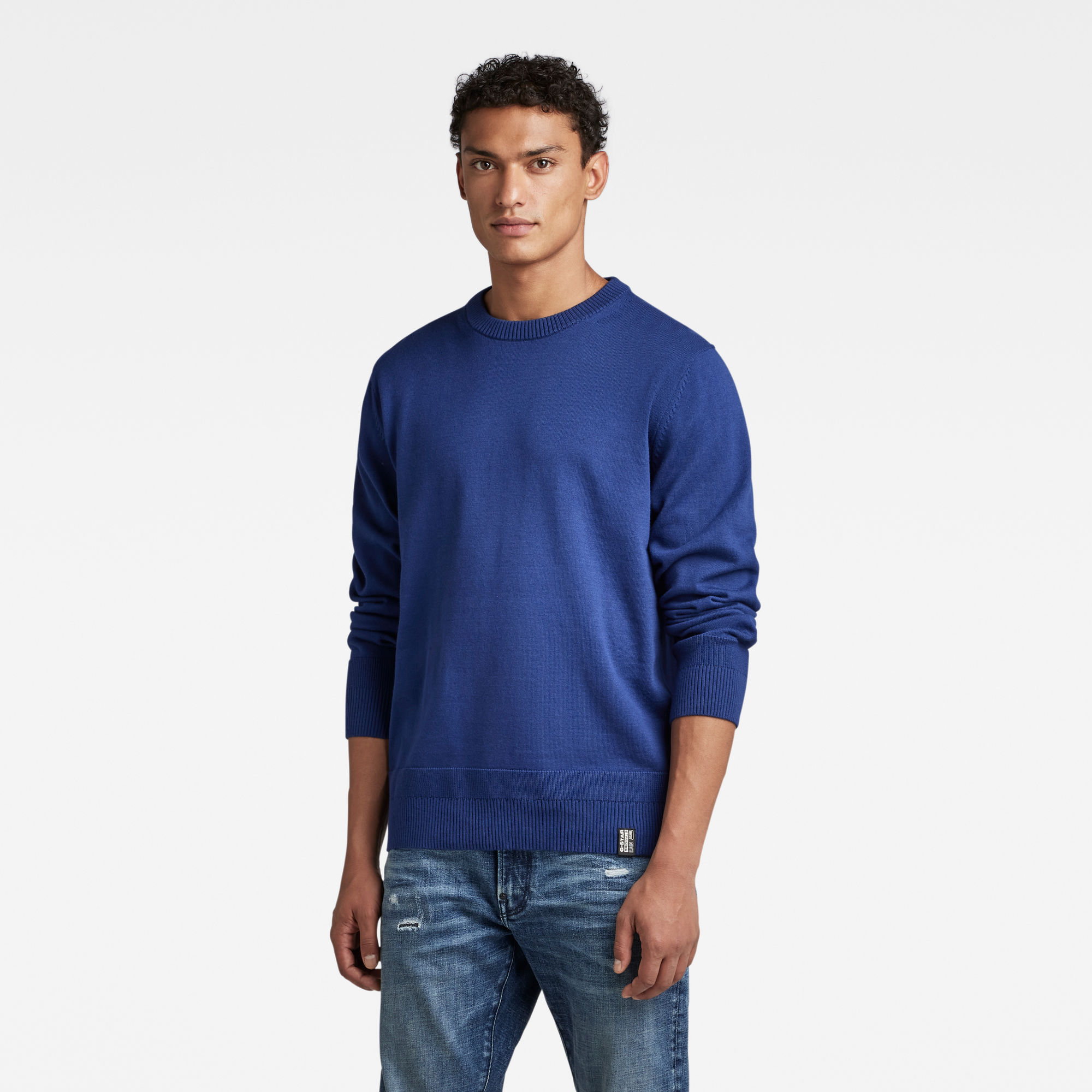 

Essential Performance Knitted Sweater - Medium blue - Men
