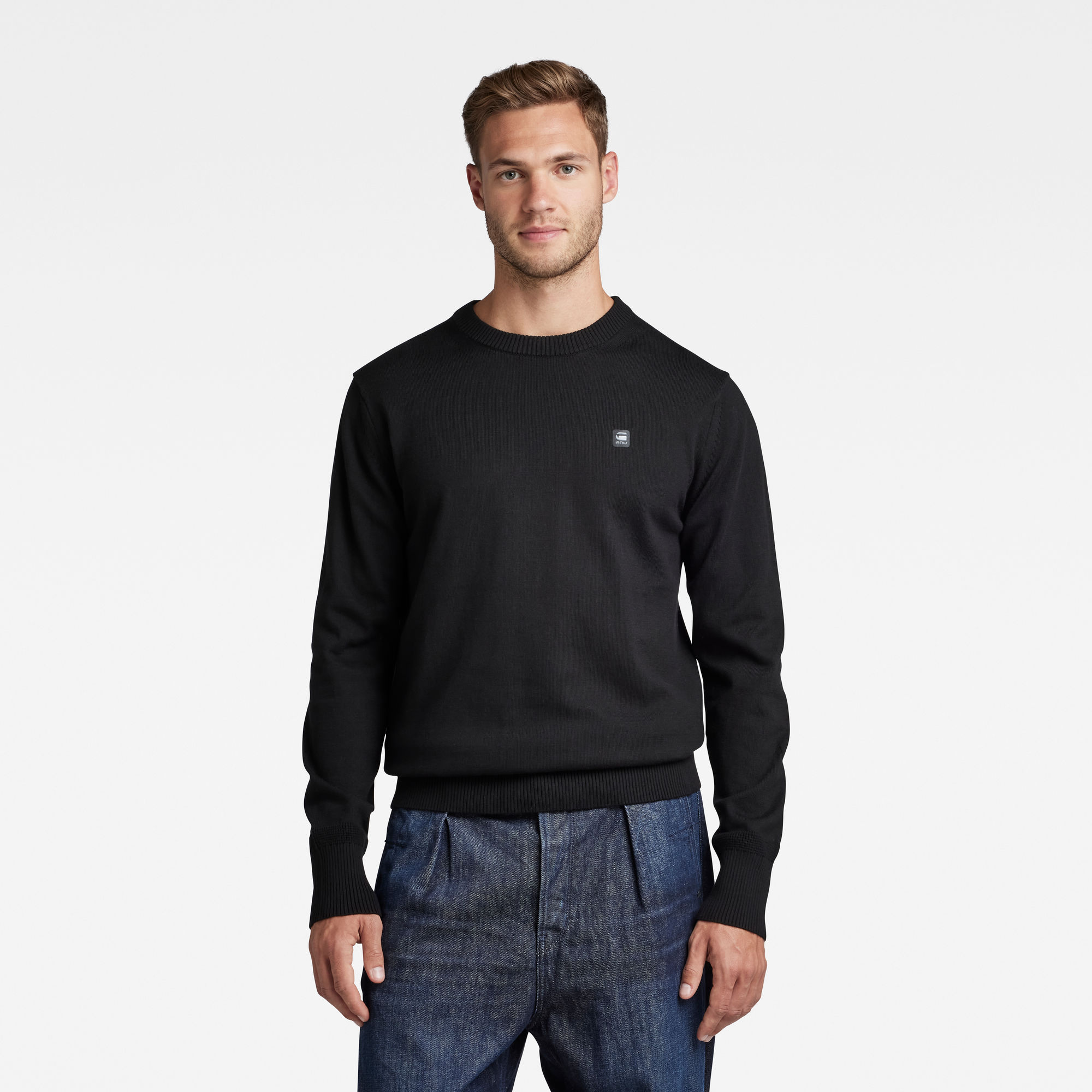 

Premium Core Knitted Pullover - Schwarz - Herren